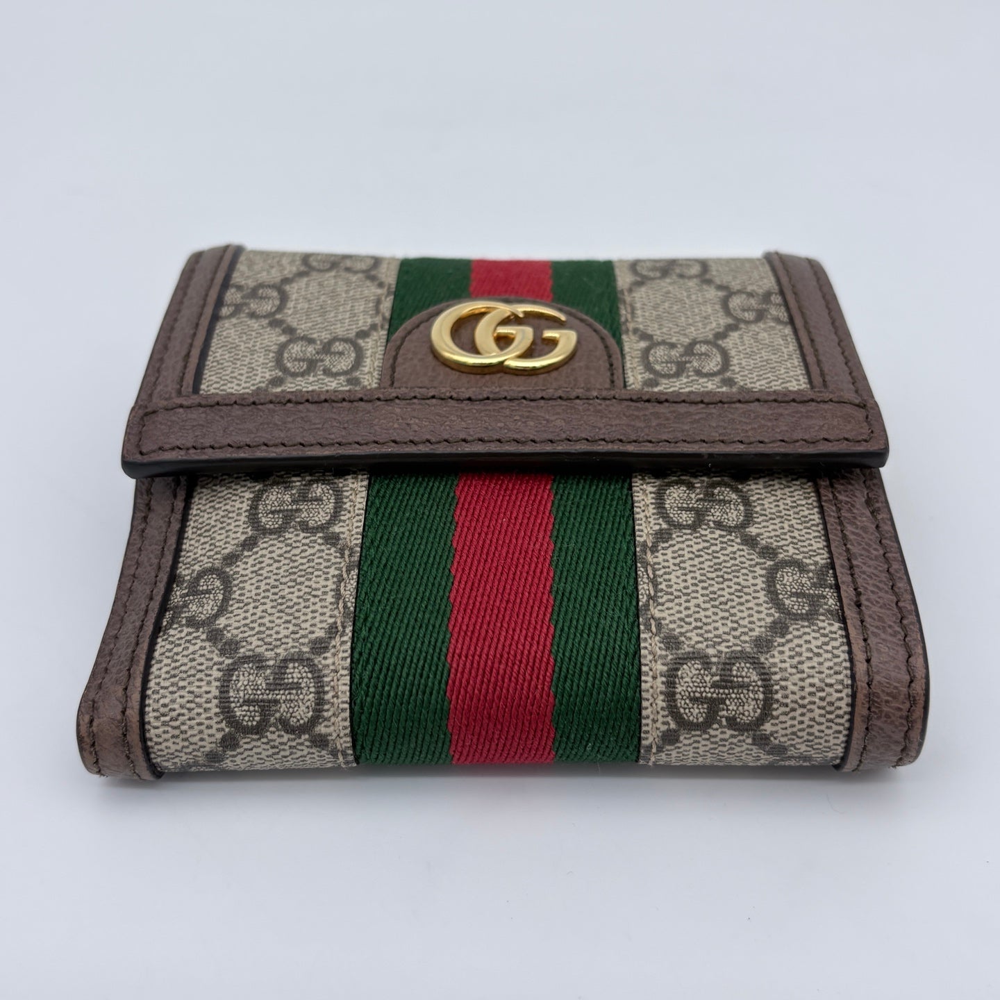 Gucci Ophidia GG Supreme Flap Wallet [Used]