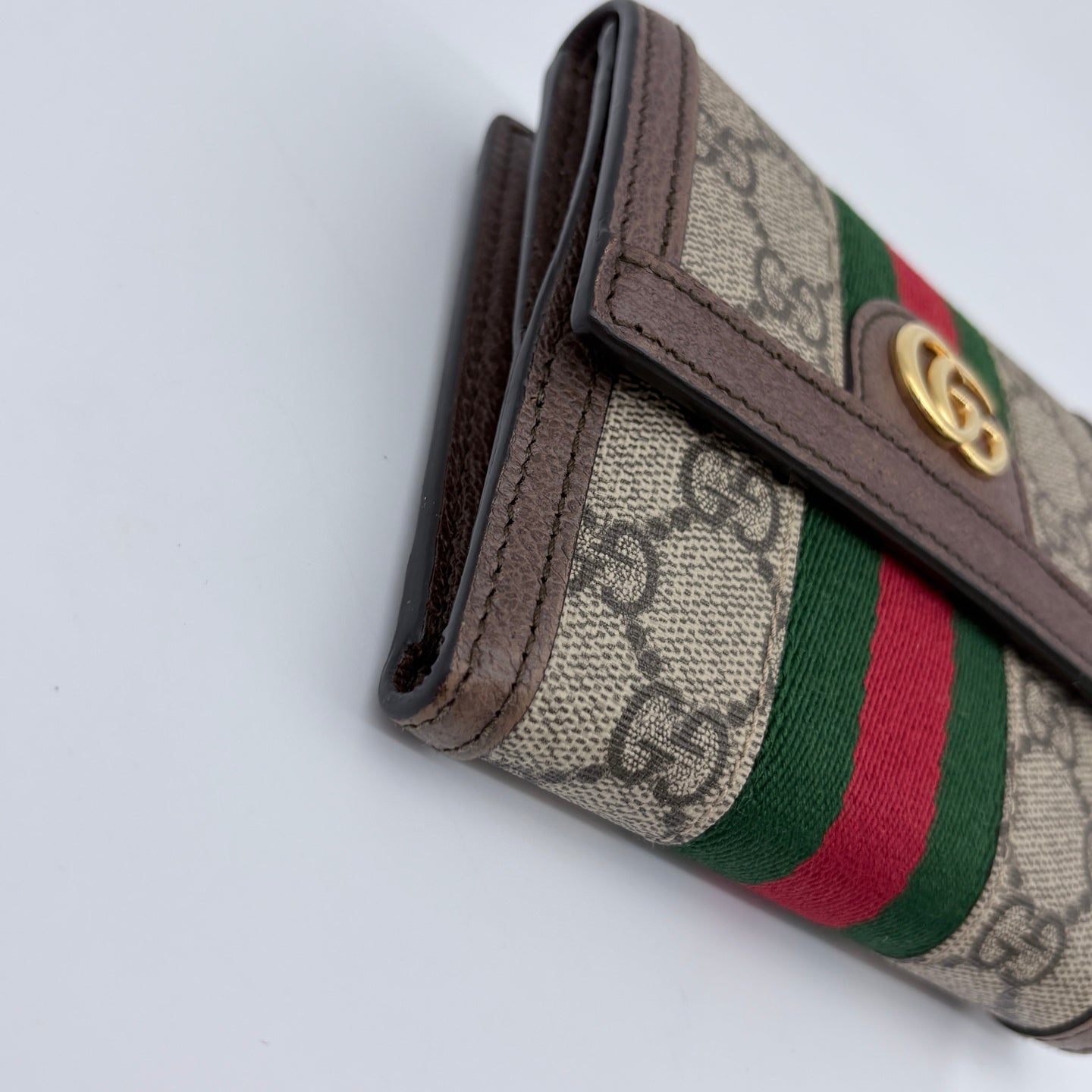 Gucci Ophidia GG Supreme Flap Wallet [Used]