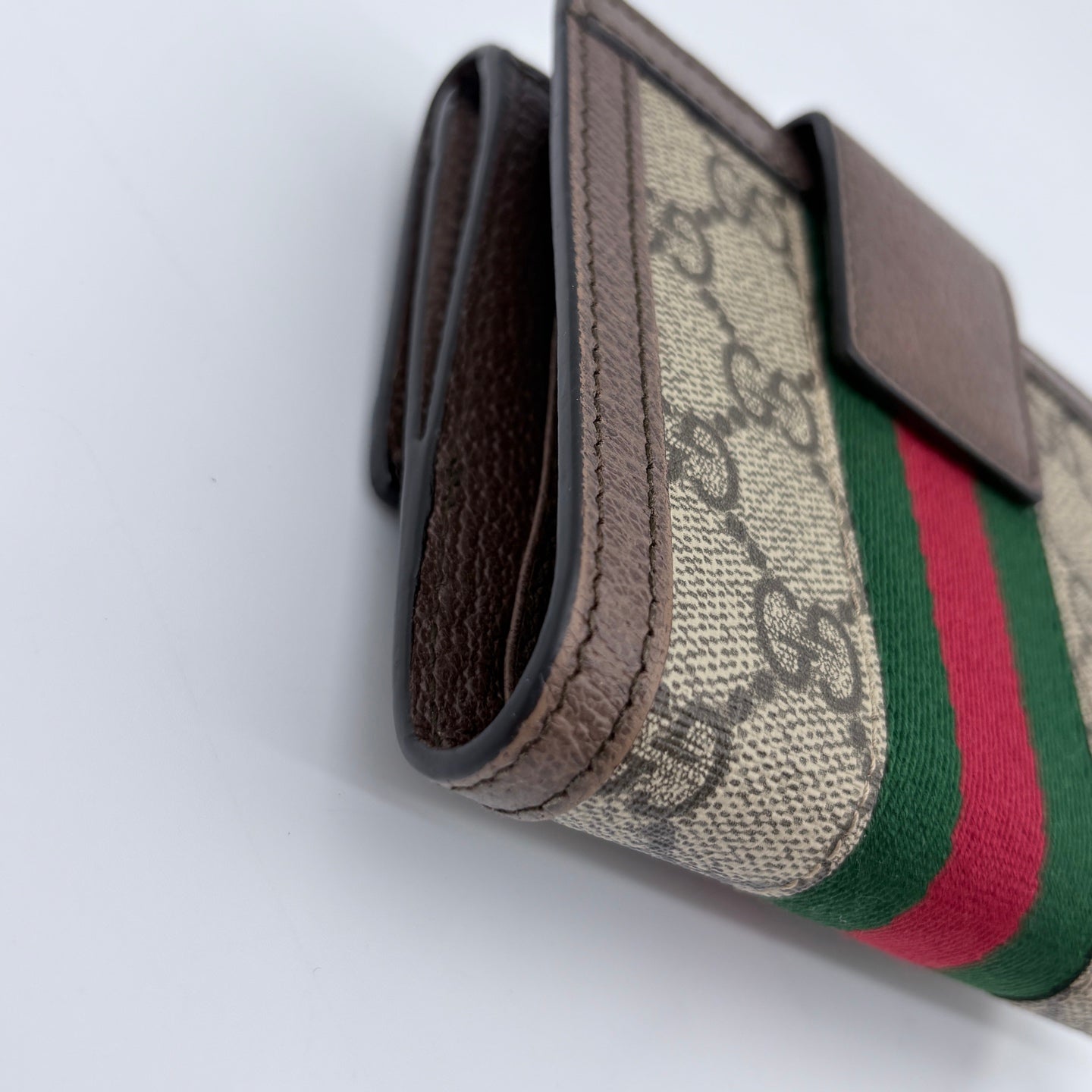 Gucci Ophidia GG Supreme Flap Wallet [Used]