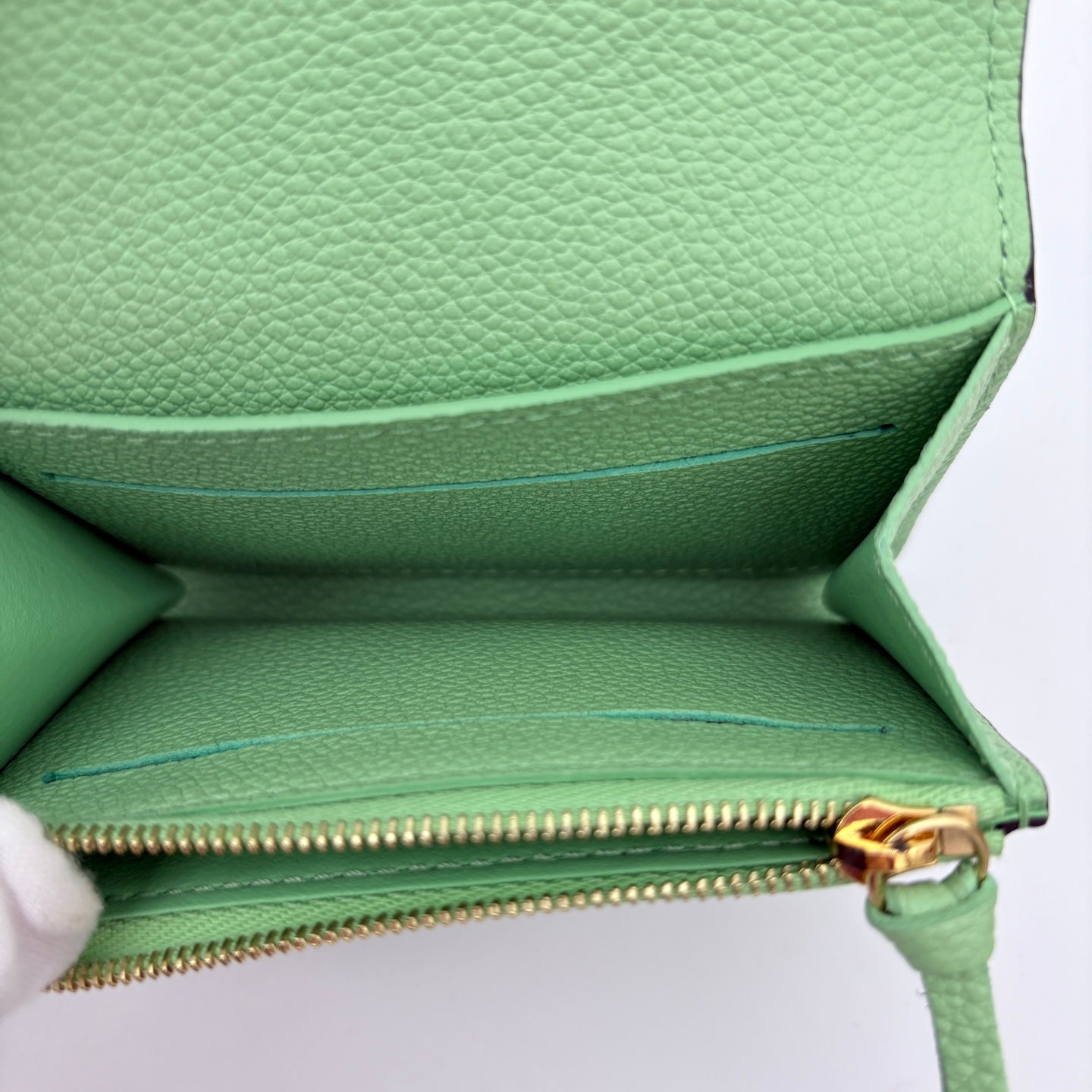 Louis Vuitton x Takashi Murakami Monogram Empreinte Matcha Green Rosalie Coin Purse [Used]