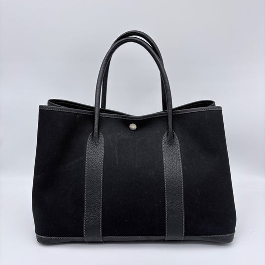 Hermès Garden Party 36 PM Tote Bag in Black Canvas [Used]