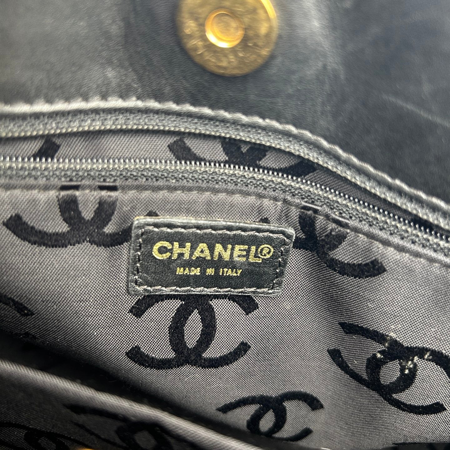 Chanel Lambskin Wild Stitching Coco Mark Handbag [Used]