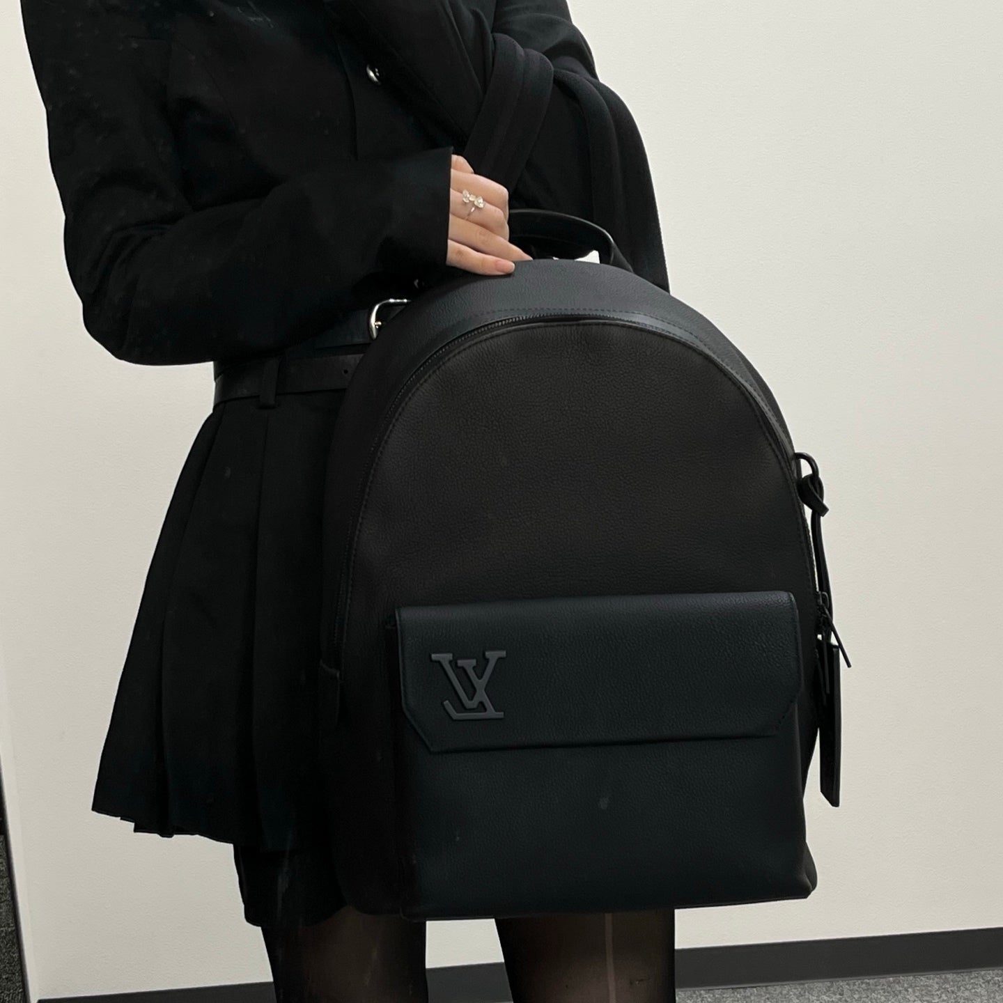 Louis Vuitton Takeoff Black Aerogram Backpack [Used]
