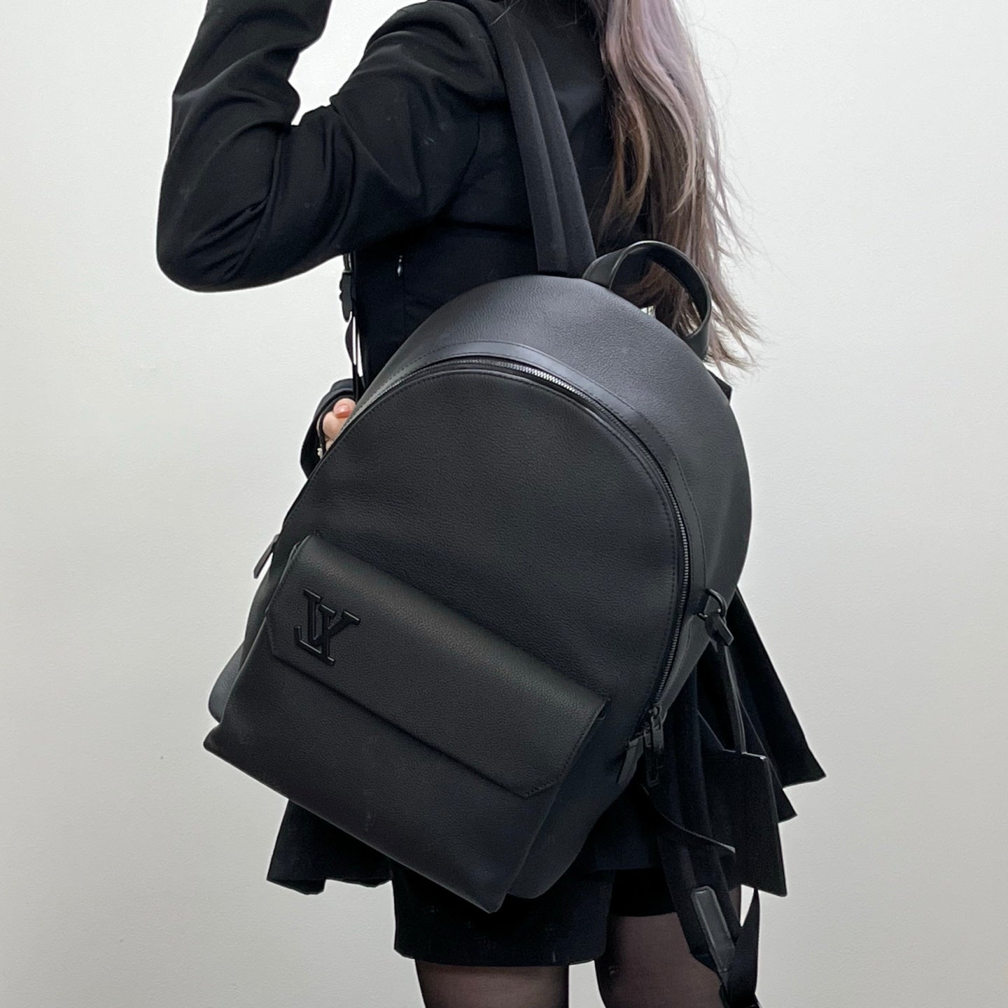 Louis Vuitton Takeoff Black Aerogram Backpack [Used]