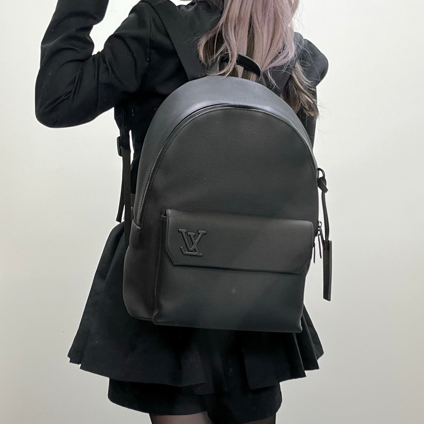 Louis Vuitton Takeoff Black Aerogram Backpack [Used]