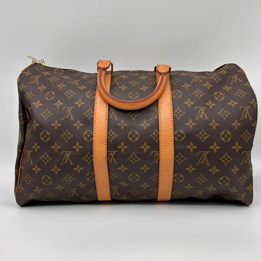 Louis Vuitton Keepall 45 Travel Bag in Monogram Canvas [Used]