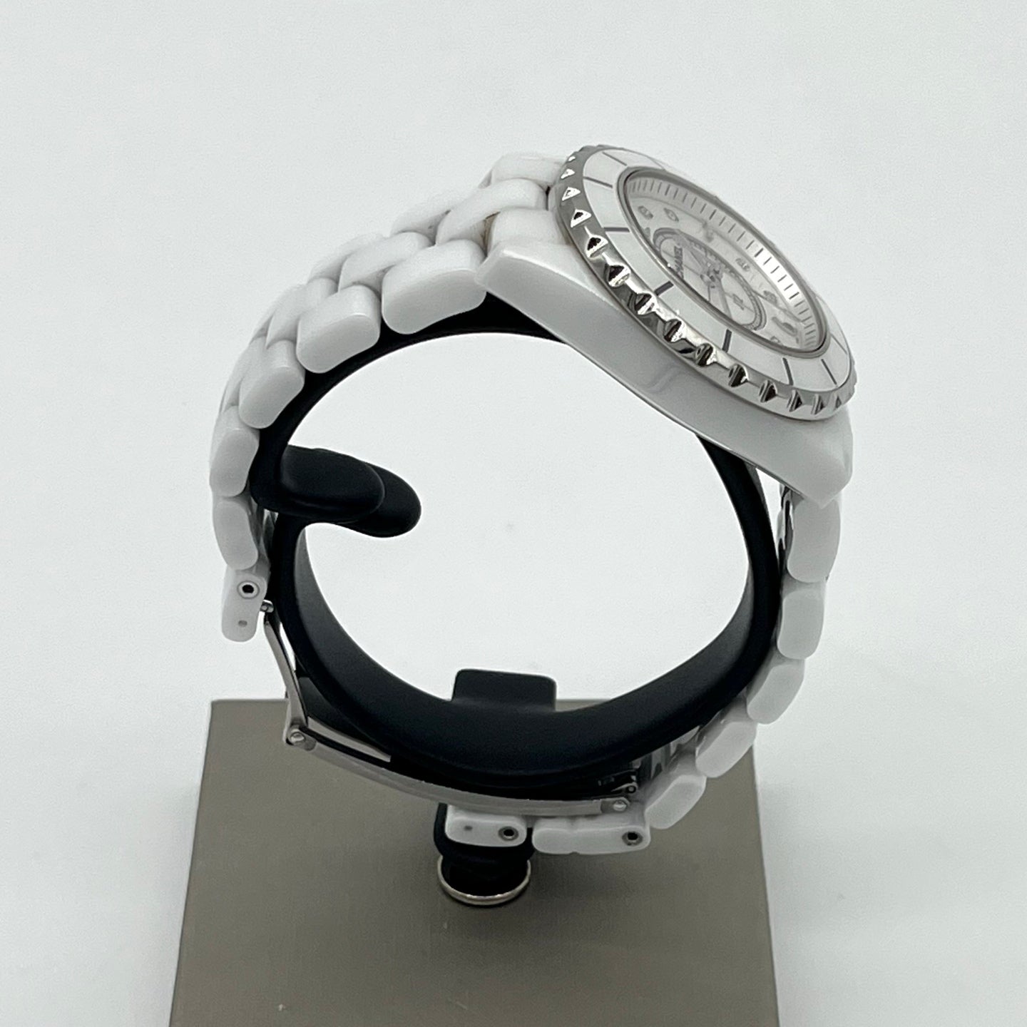 Chanel J12 White Ceramic Diamond-Set 33 mm Watch [Used]
