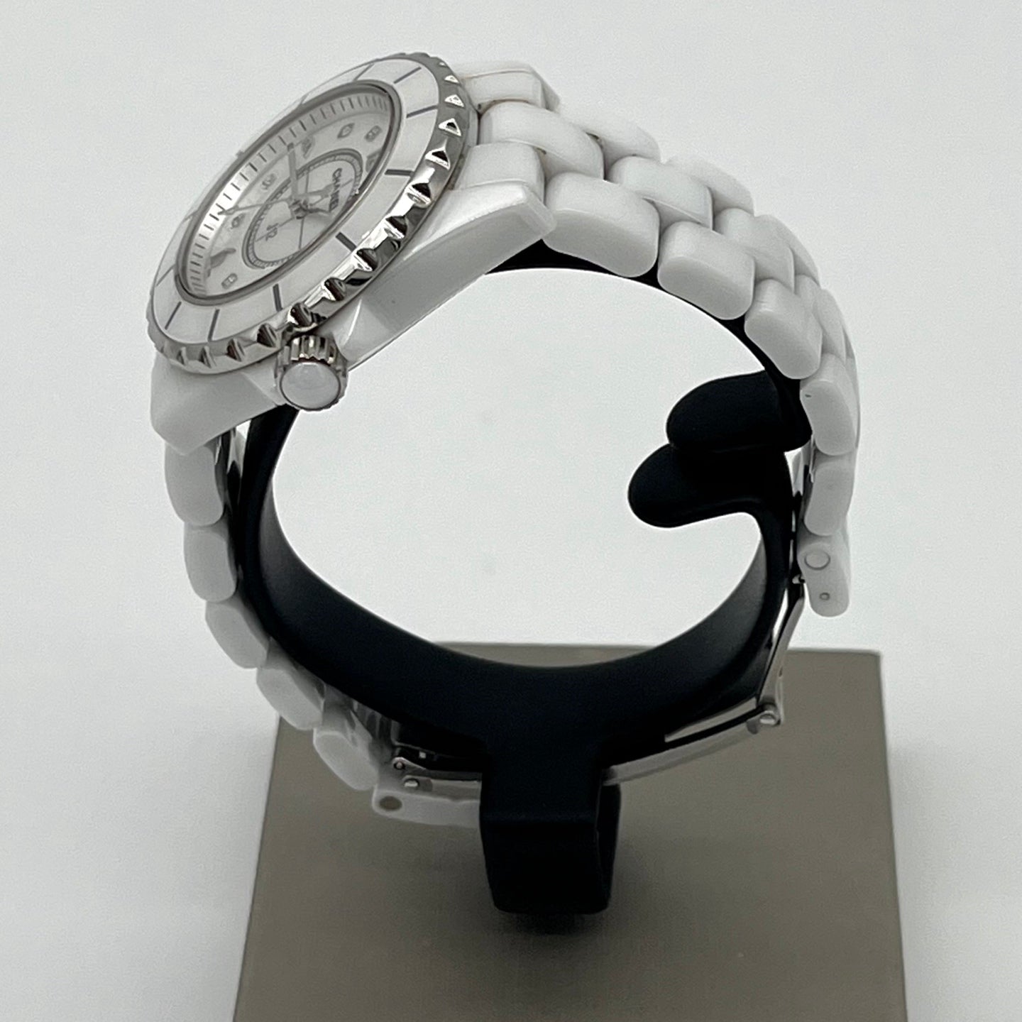 Chanel J12 White Ceramic Diamond-Set 33 mm Watch [Used]
