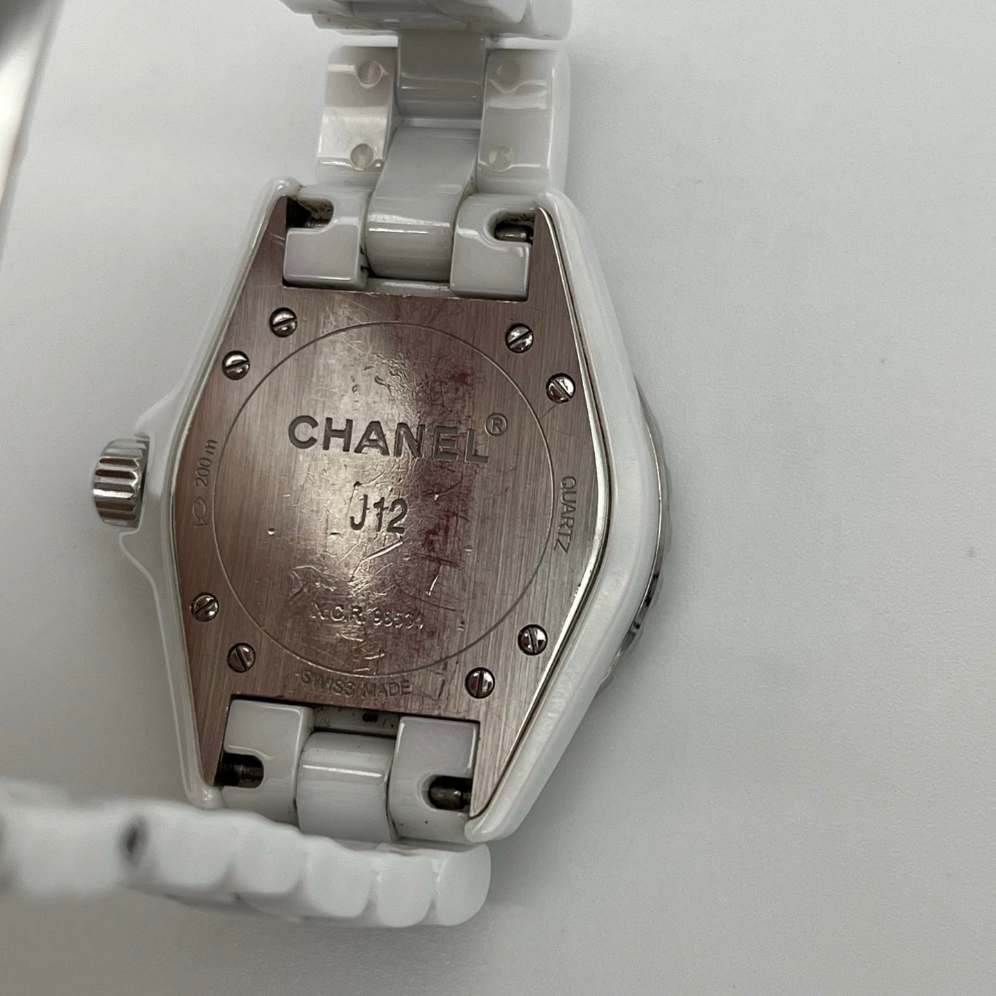 Chanel J12 White Ceramic Diamond-Set 33 mm Watch [Used]