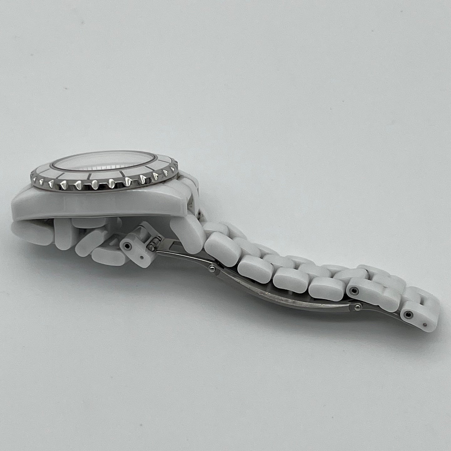 Chanel J12 White Ceramic Diamond-Set 33 mm Watch [Used]