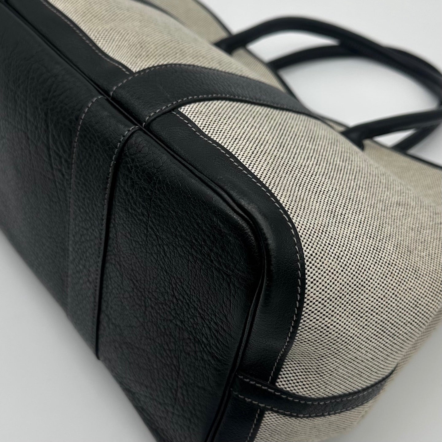 Hermès Garden Party 36 Black And White Canvas Tote Bag [Used]