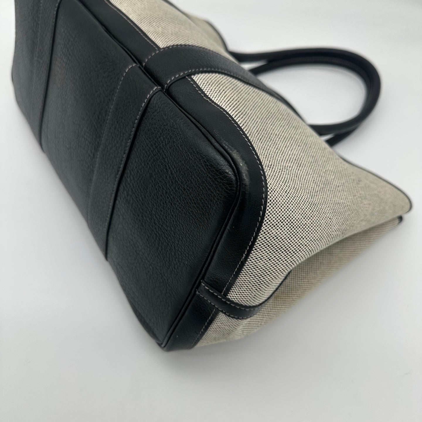 Hermès Garden Party 36 Black And White Canvas Tote Bag [Used]