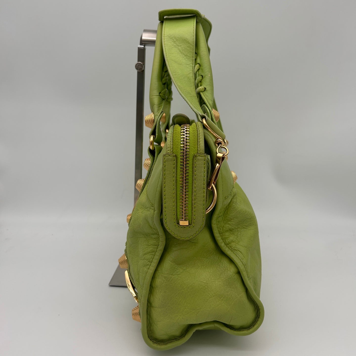 Balenciaga Le City Apple Green Leather 2-Way Bag [Used]