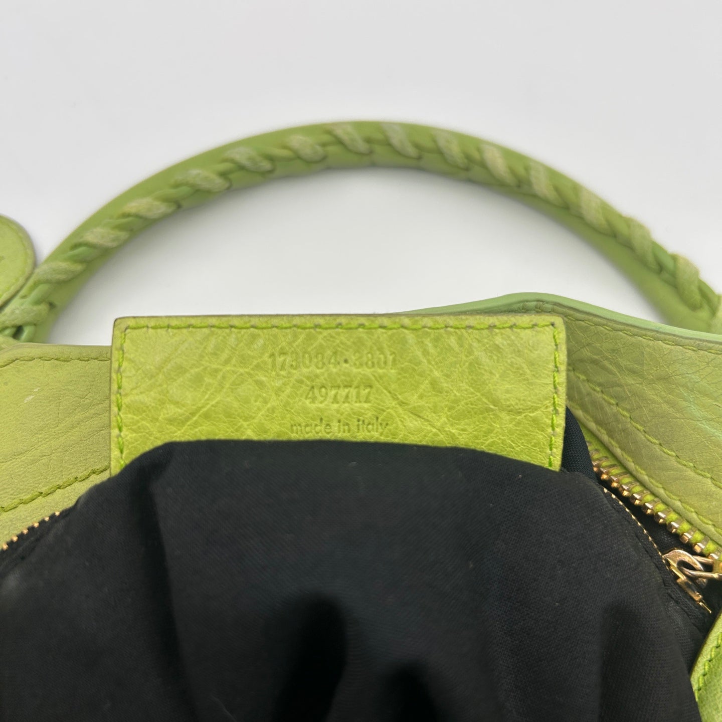Balenciaga Le City Apple Green Leather 2-Way Bag [Used]