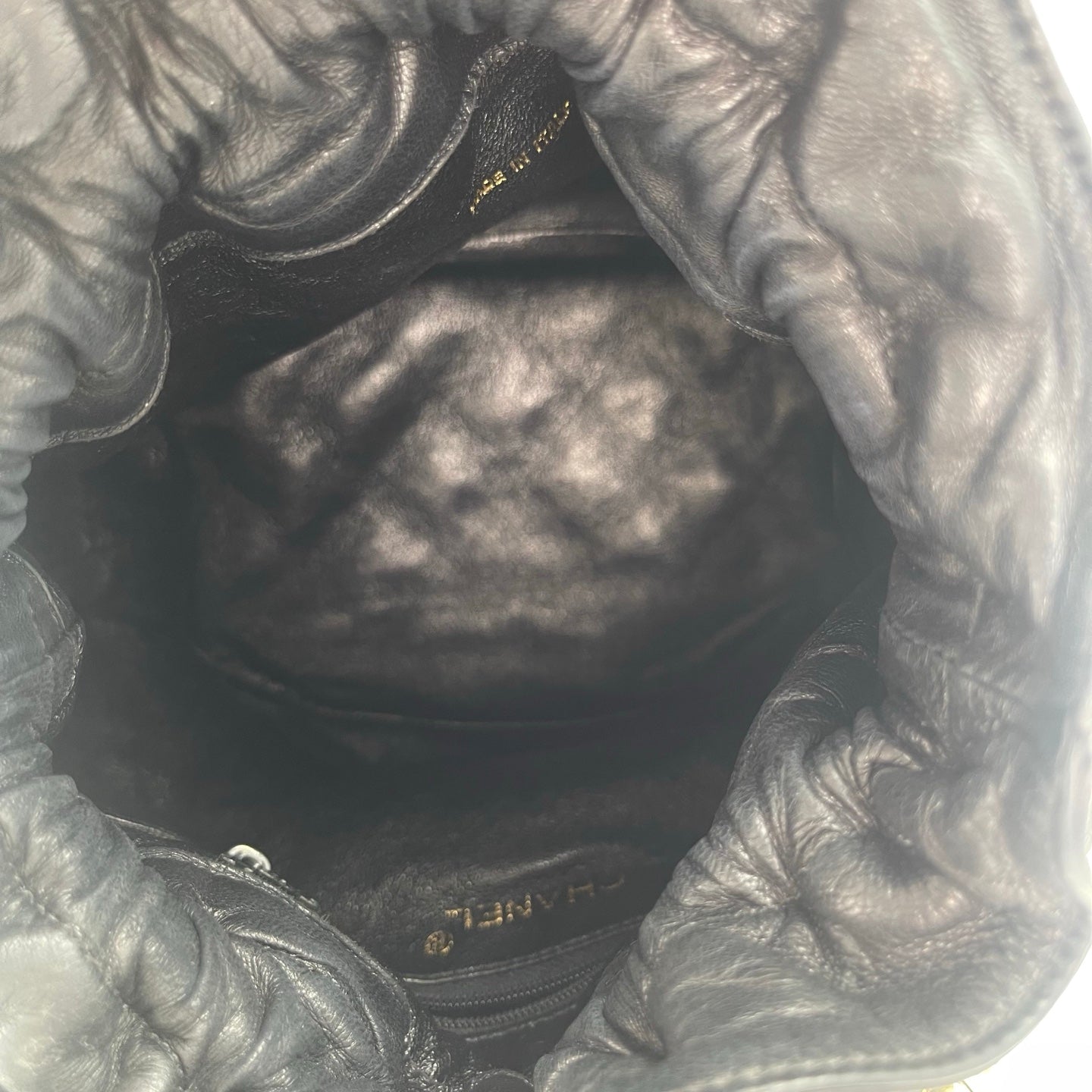Chanel Black Lambskin Tassel Chain Shoulder Bag [Used]