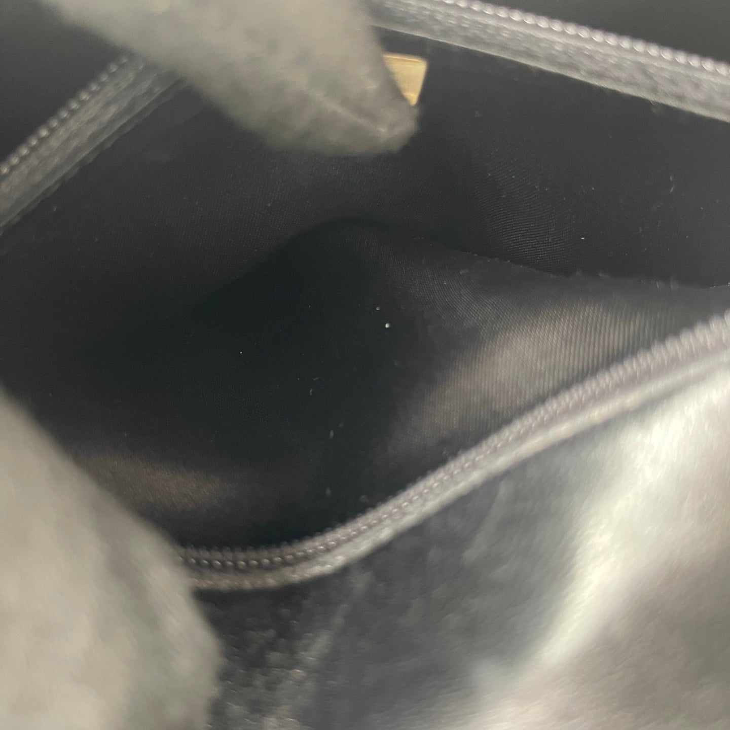 Chanel Vintage Black Lambskin Tassel Asymmetrical Double Flap Bag [Used]