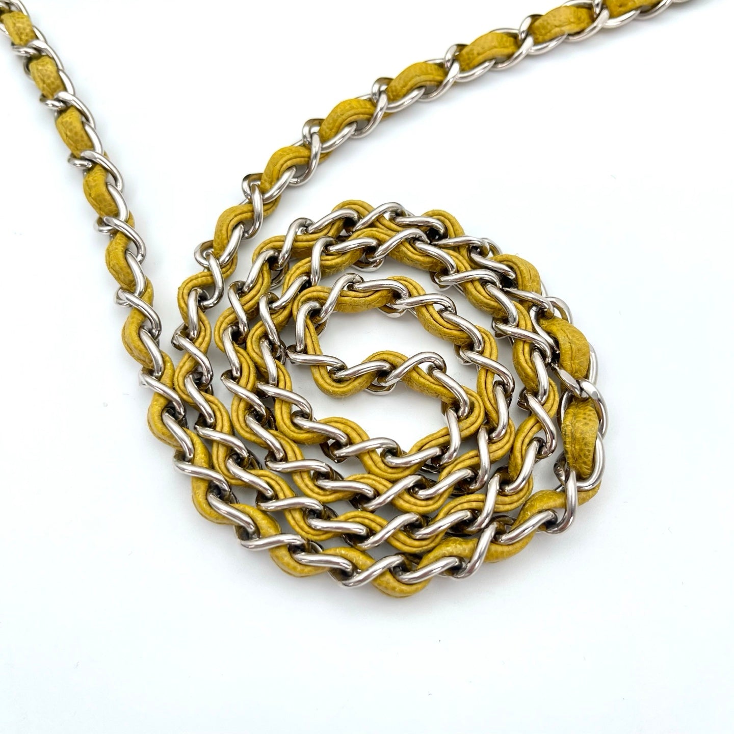 Chanel Classic Flap Ginger Green Caviar Skin Shoulder Bag [Used]