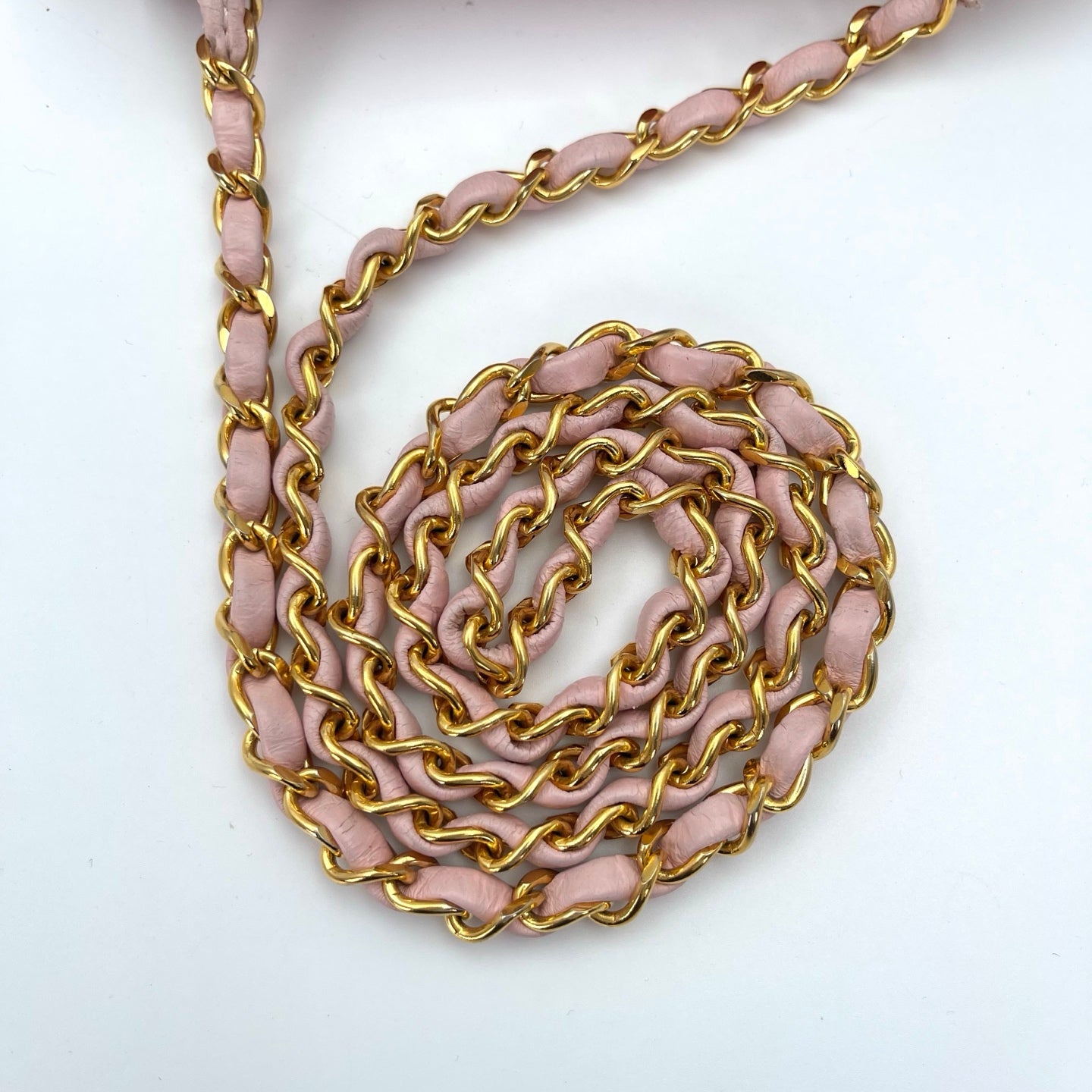 Chanel Vintage Salmon Pink Lizard Leather Square Mini Flap Bag [Used]