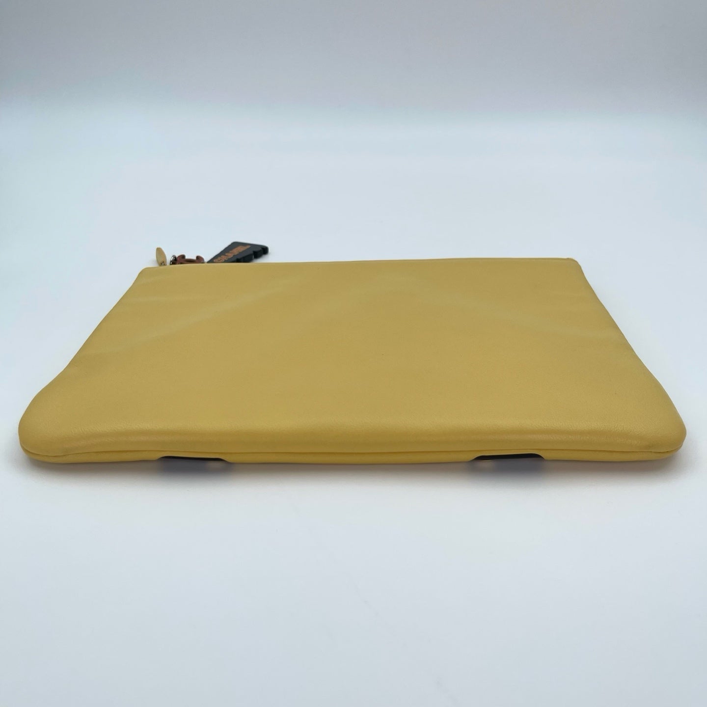 Chanel Limited Edition Ginger Yellow Car Motif Clutch Bag [Used]