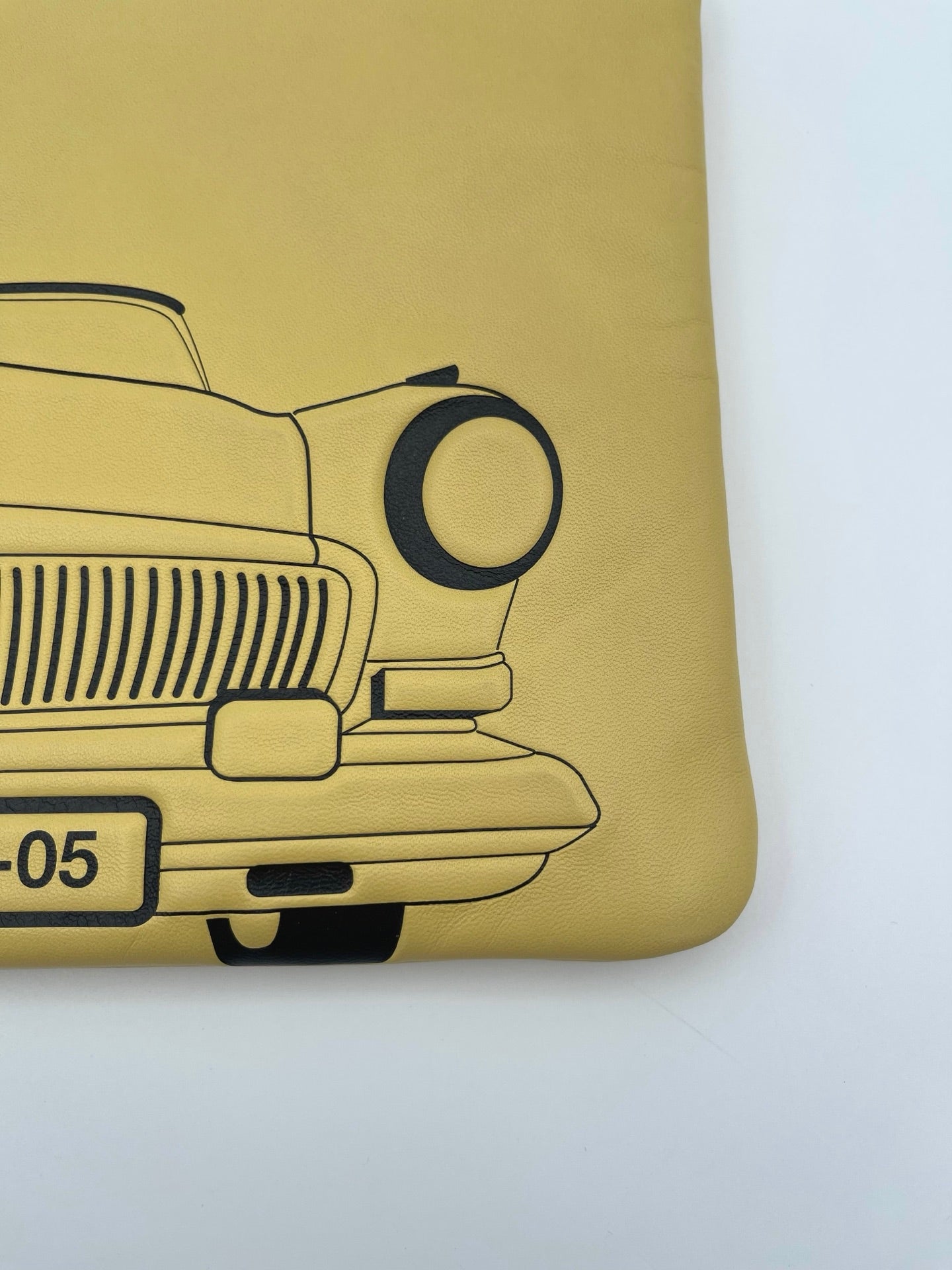 Chanel Limited Edition Ginger Yellow Car Motif Clutch Bag [Used]