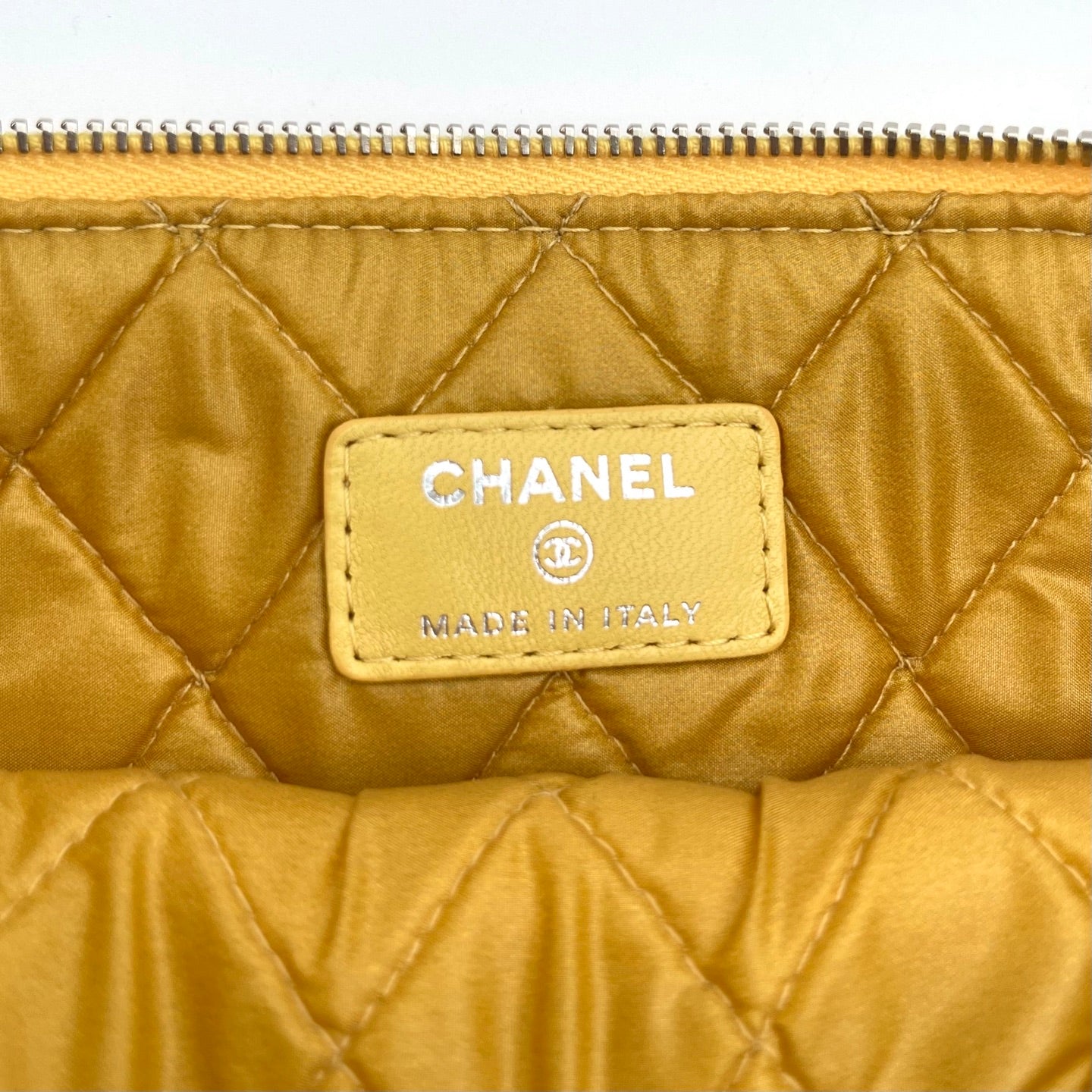 Chanel Limited Edition Ginger Yellow Car Motif Clutch Bag [Used]