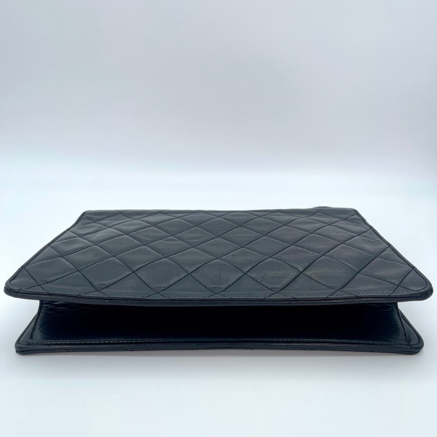 Chanel Black Quilted Lambskin Square Lock Shoulder Bag [Used]