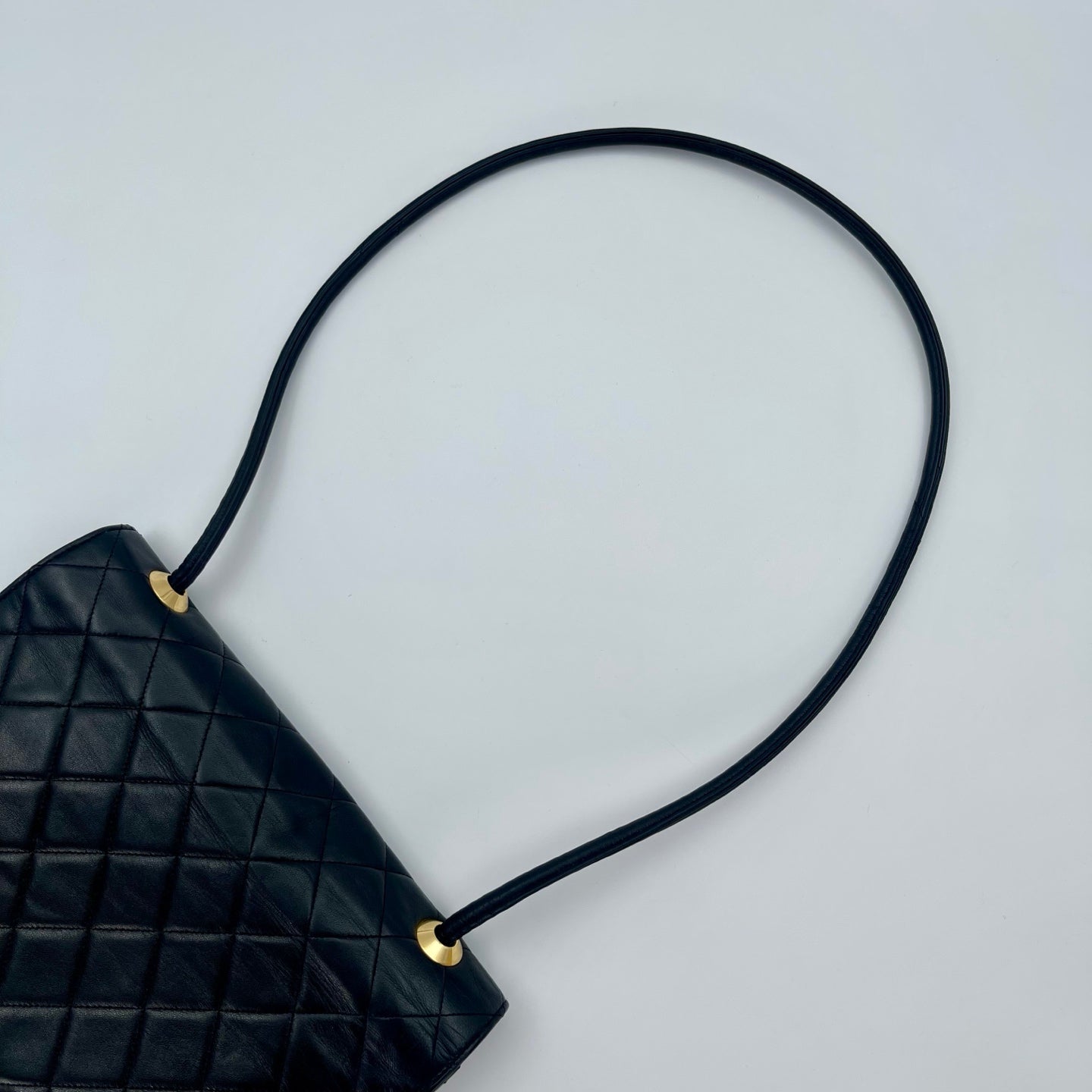 Chanel Black Quilted Lambskin Square Lock Shoulder Bag [Used]