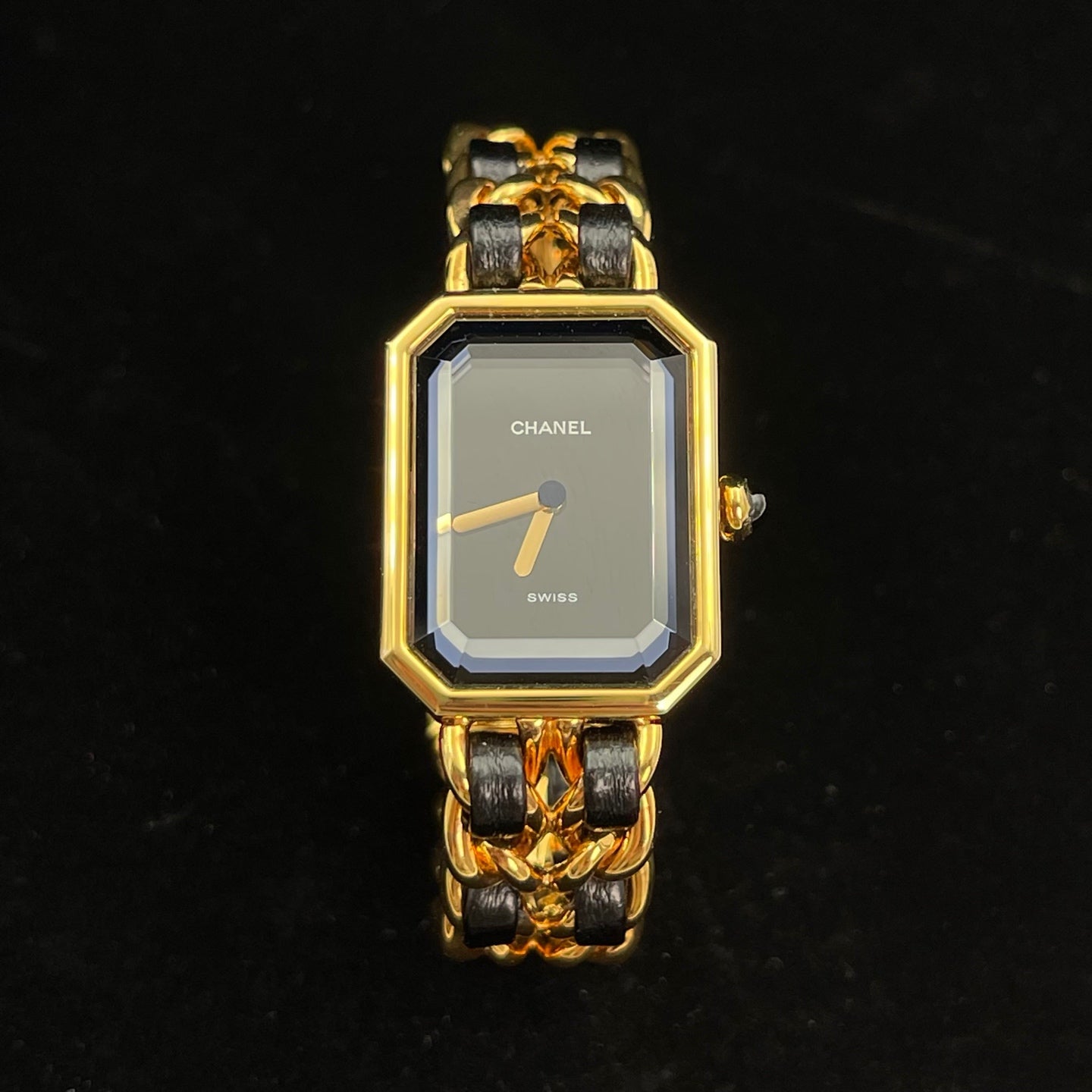 Chanel Première Black and Gold S Size Watch [Used]