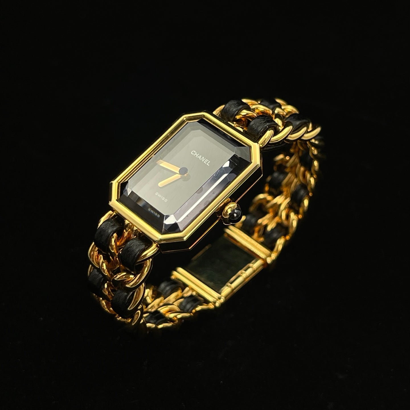 Chanel Première Black and Gold S Size Watch [Used]