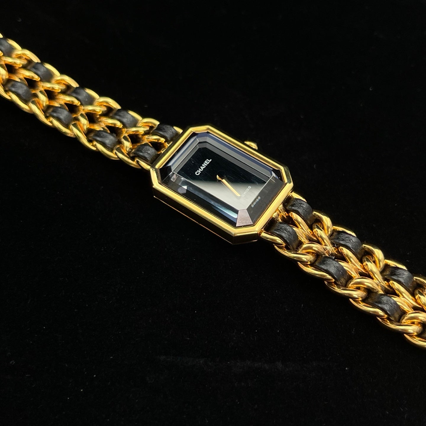 Chanel Première Black and Gold S Size Watch [Used]