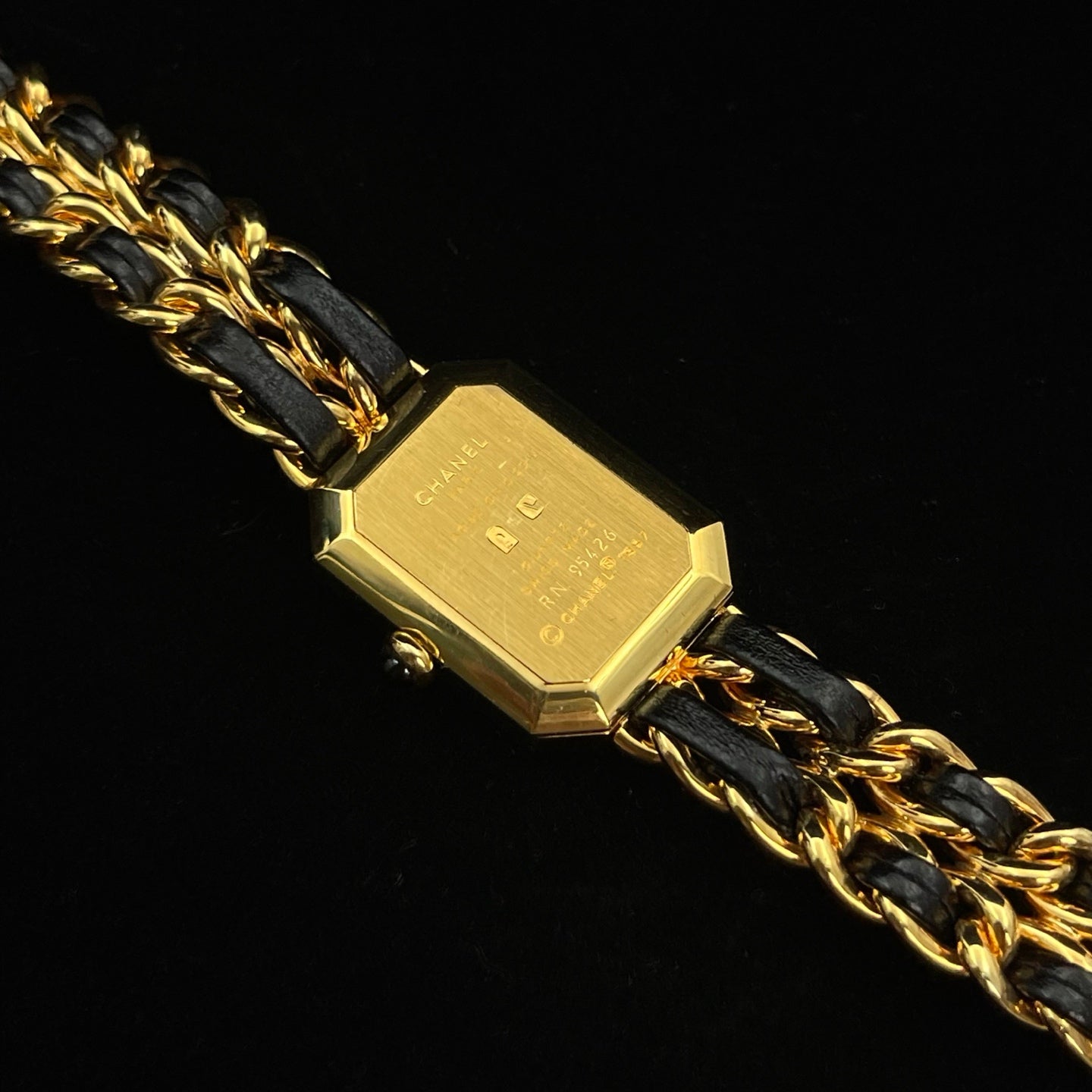 Chanel Première Black and Gold S Size Watch [Used]