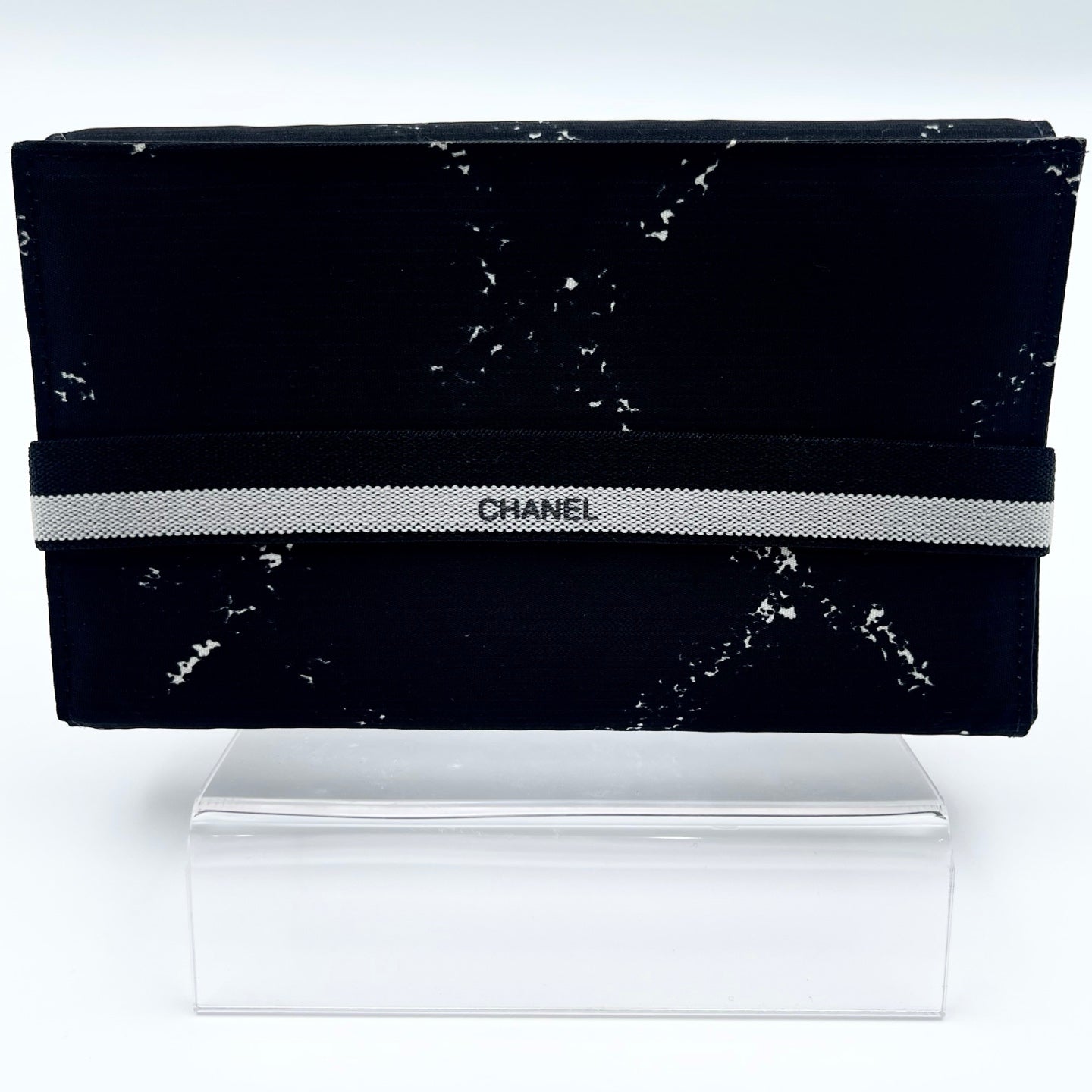 Chanel Black Nylon Sport Line Elastic Band Wallet [Used]