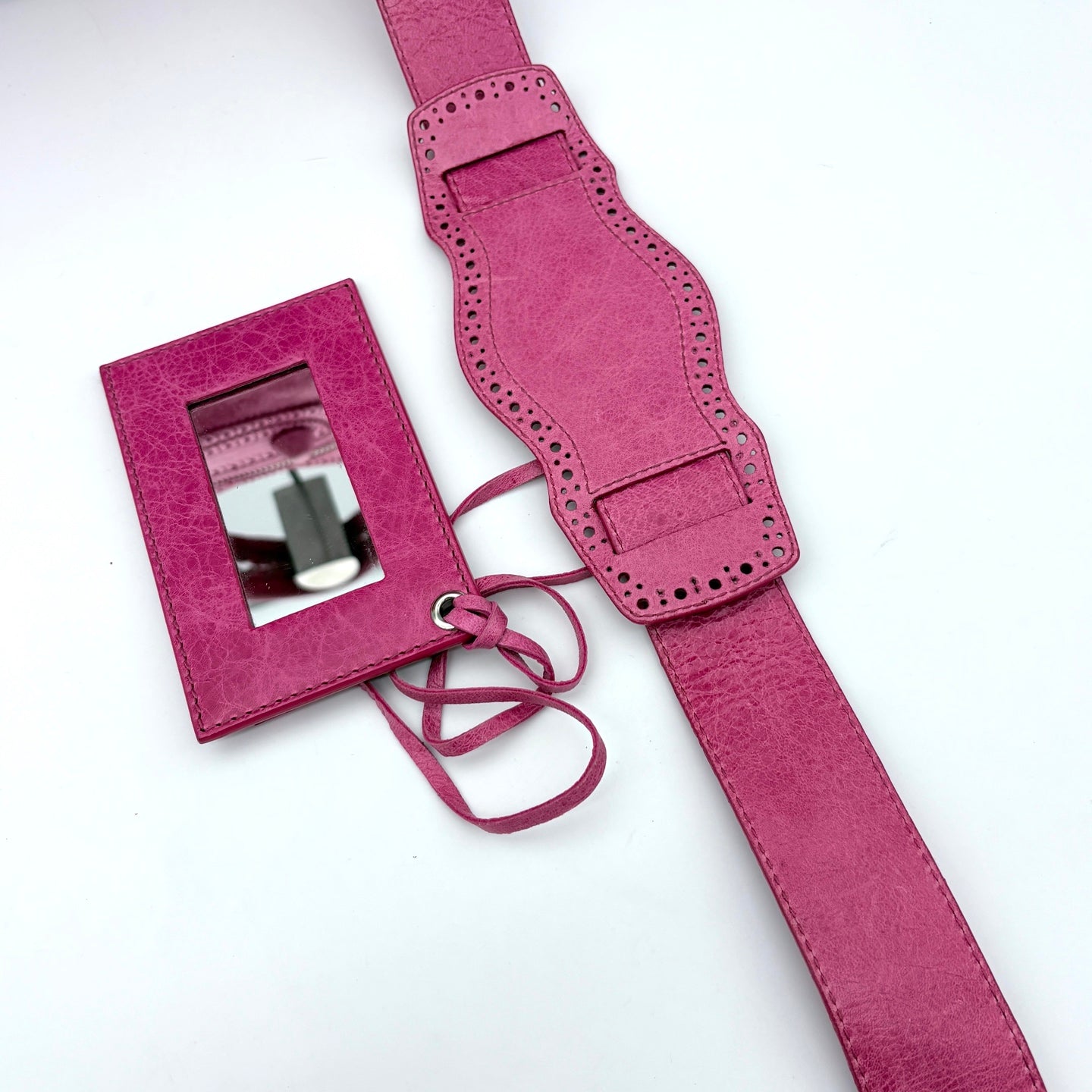 Balenciaga Pink Lace 2WAY City Motorcycle Bag Large [Used]