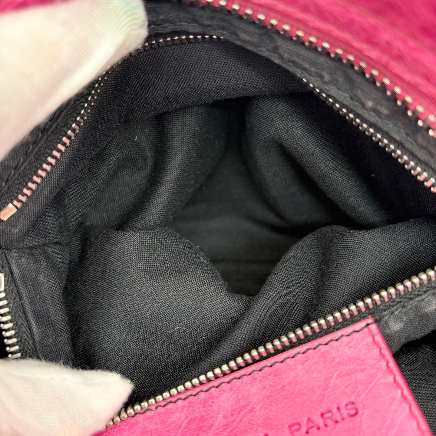 Balenciaga Pink Lace 2WAY City Motorcycle Bag Large [Used]