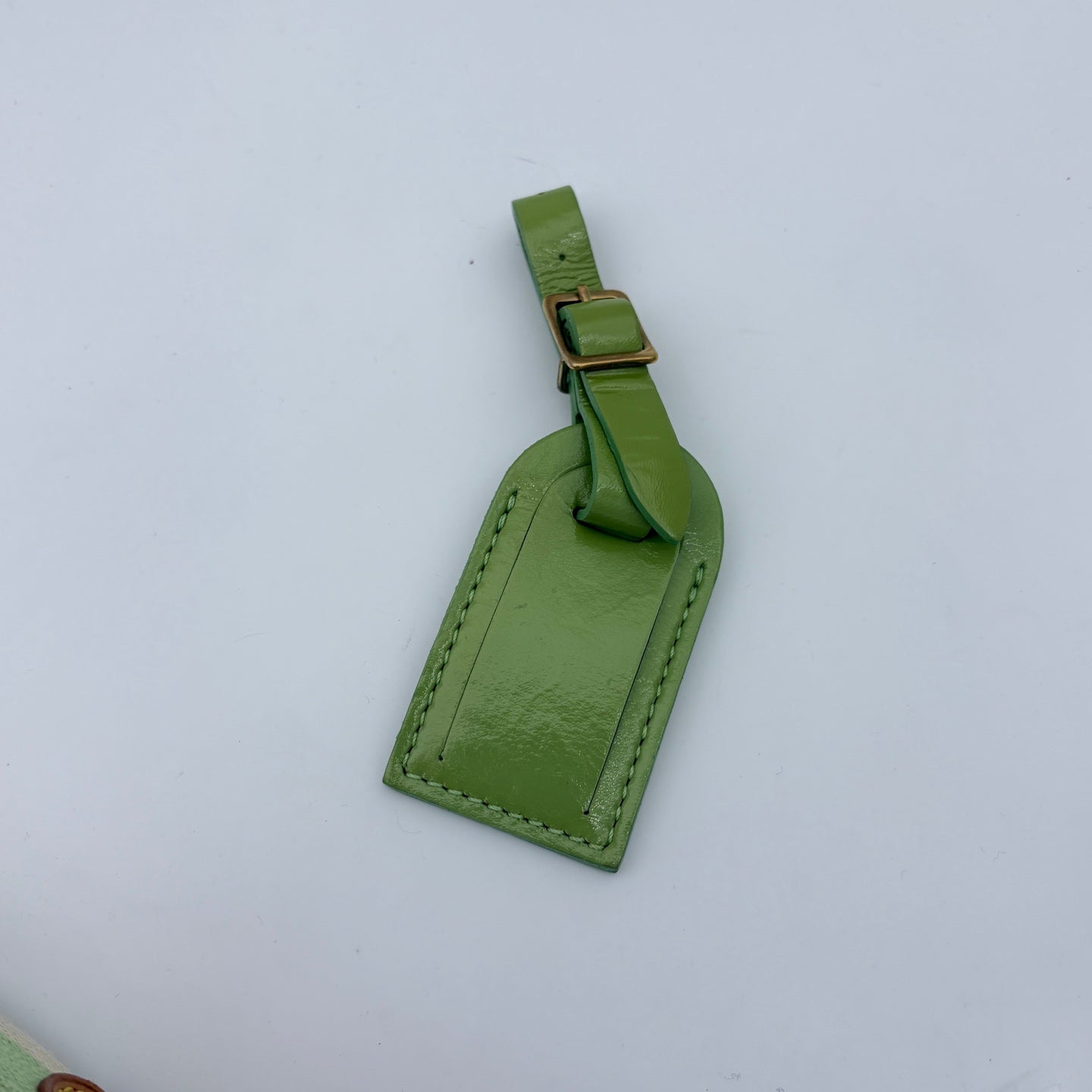 Louis Vuitton Green Denim Square Handbag [Used]