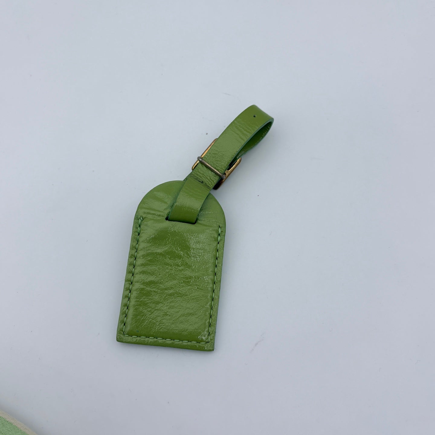 Louis Vuitton Green Denim Square Handbag [Used]