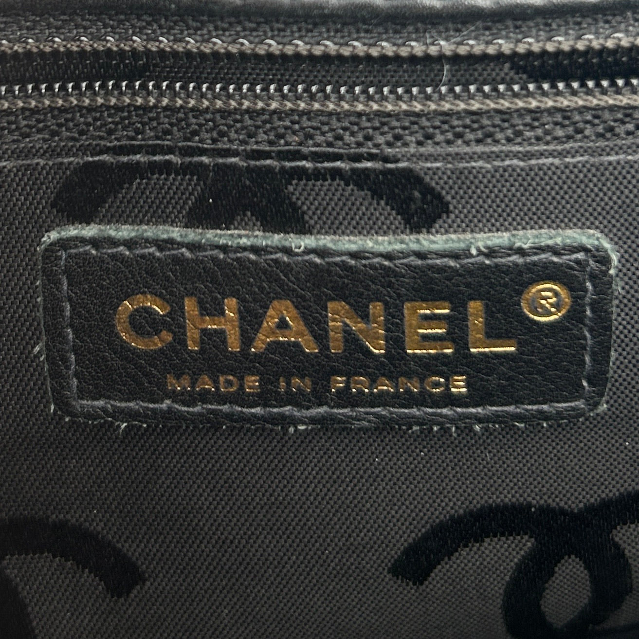 Chanel Vintage Black Calfskin Wild Stitch Tote Bag Gold Hardware [Used]