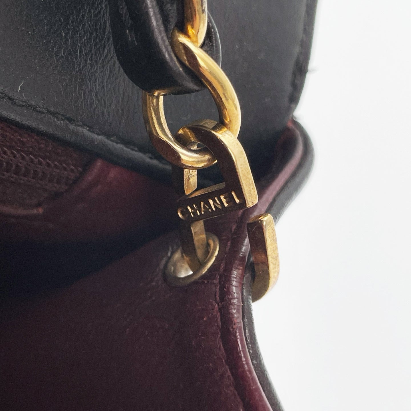 Chanel Black Lambskin Diana Chain Shoulder Bag Gold Hardware 25 cm [Used]