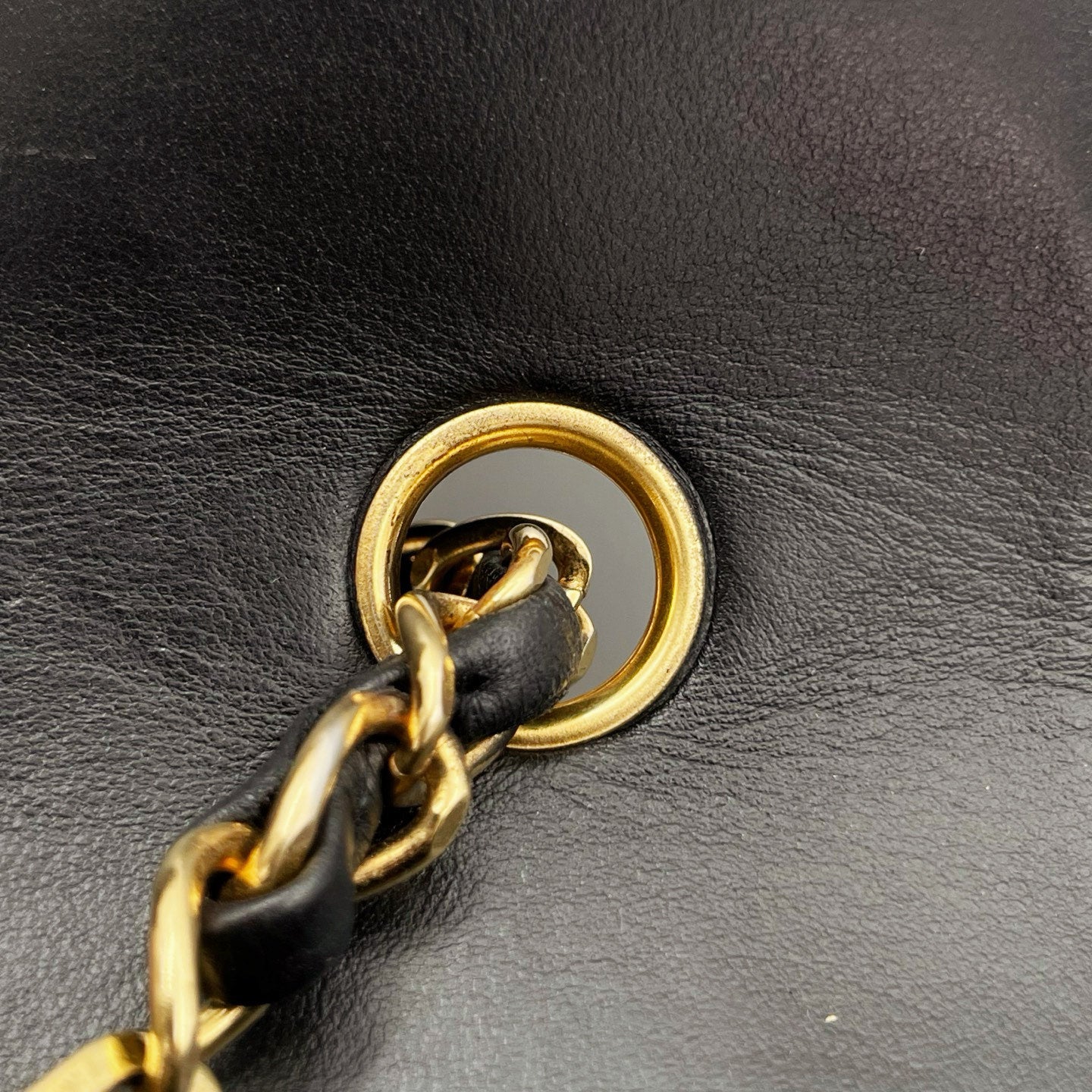 Chanel Black Lambskin Diana Chain Shoulder Bag Gold Hardware 25 cm [Used]