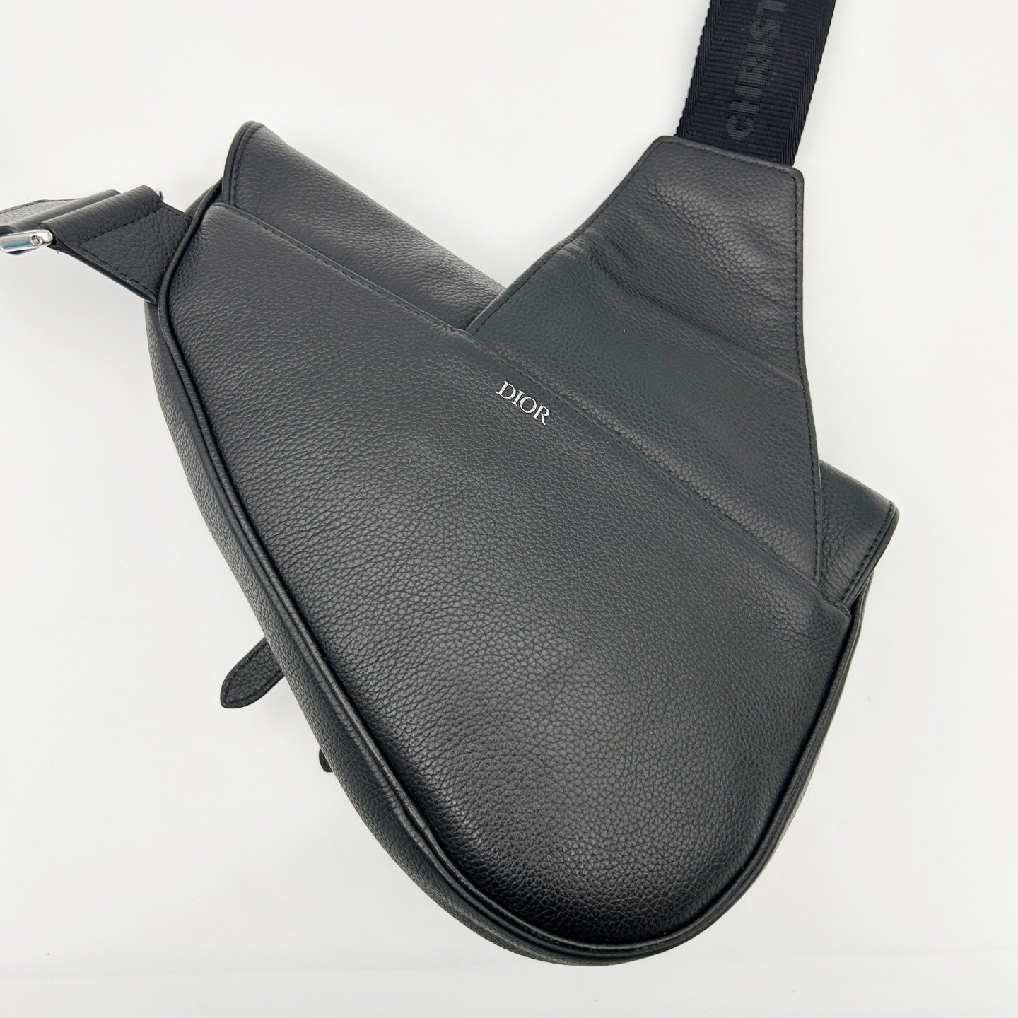 Dior Saddle Bag Medium in Black Calfskin with Gold Hardware [Used]
