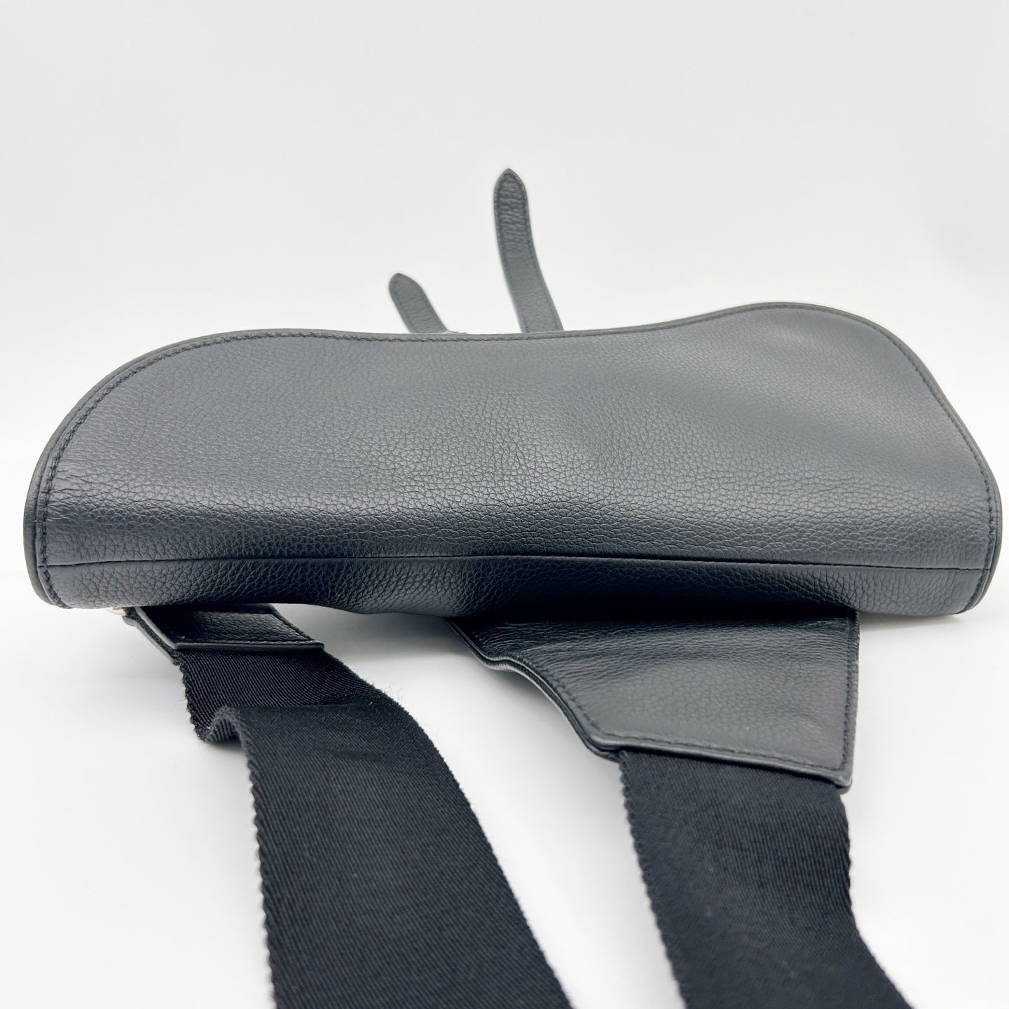 Dior Saddle Bag Medium in Black Calfskin with Gold Hardware [Used]