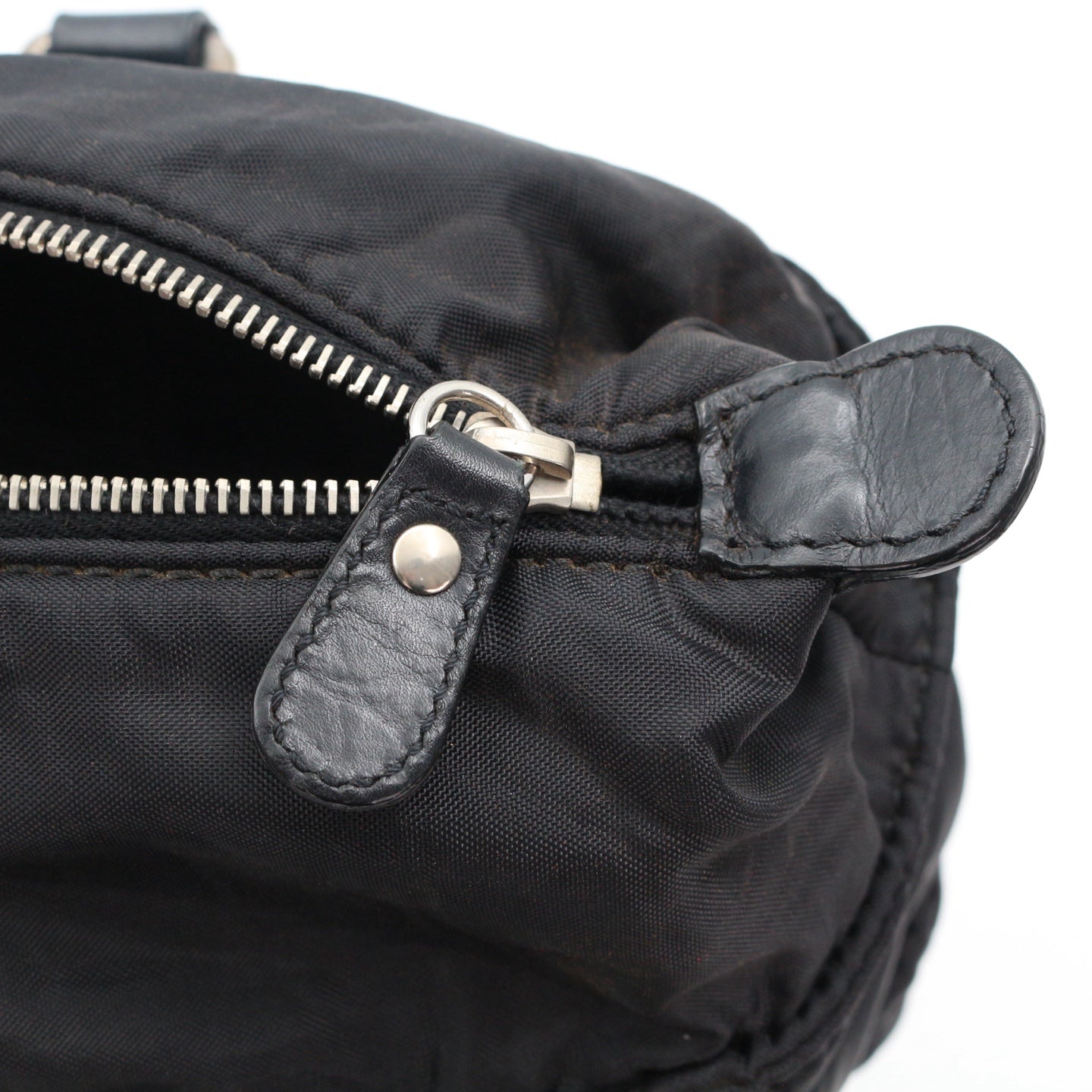 Chanel Large CC Logo Quilted Nylon Tote Bag Black [Used]
