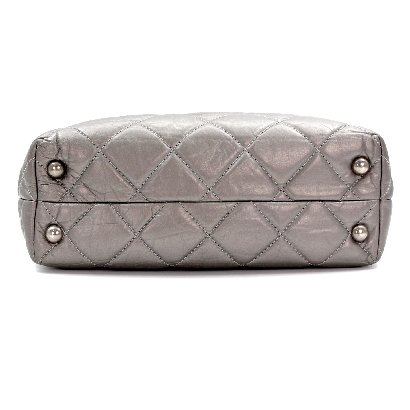 Chanel 2.55 Chain Tote Bag Lambskin with Ruthenium Hardware [Used]