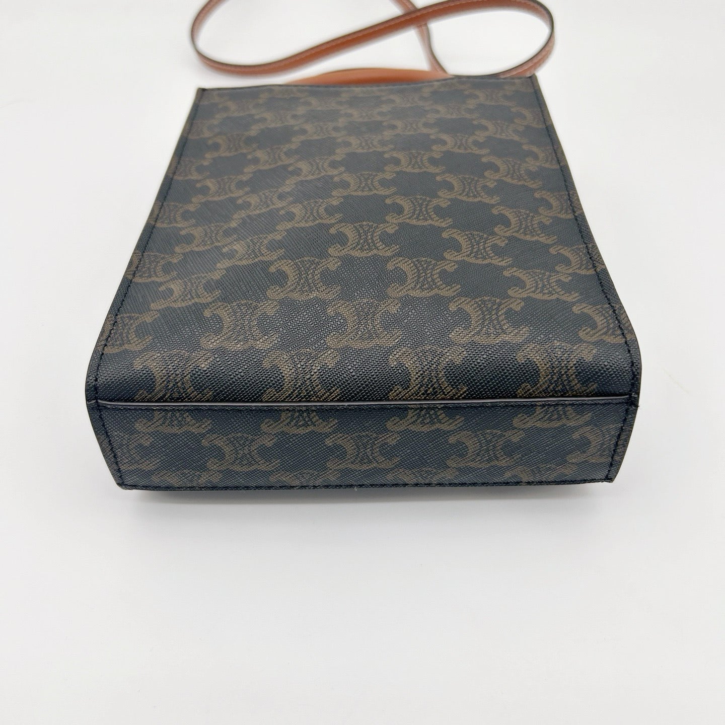 Celine Triomphe Mini Tote Bag Brown [Used]