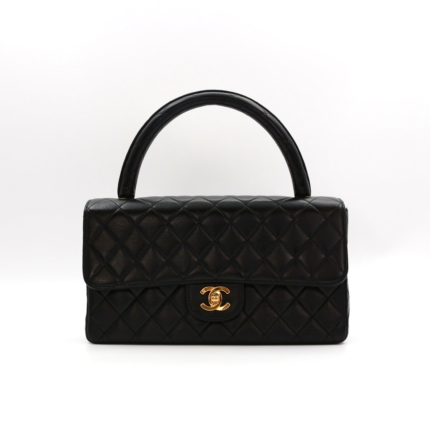 CHANEL Black Lambskin Classic Single Flap Twin Bags[Used]