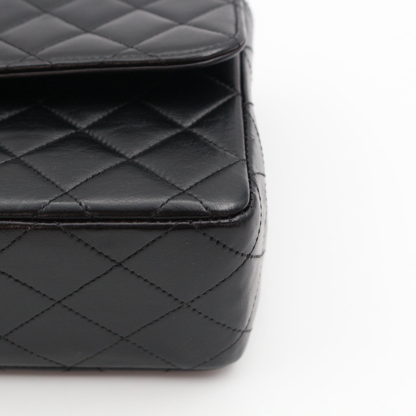 CHANEL Black Lambskin Classic Single Flap Twin Bags[Used]