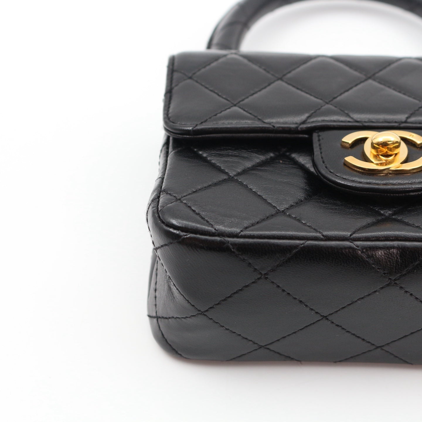CHANEL Black Lambskin Classic Single Flap Twin Bags[Used]