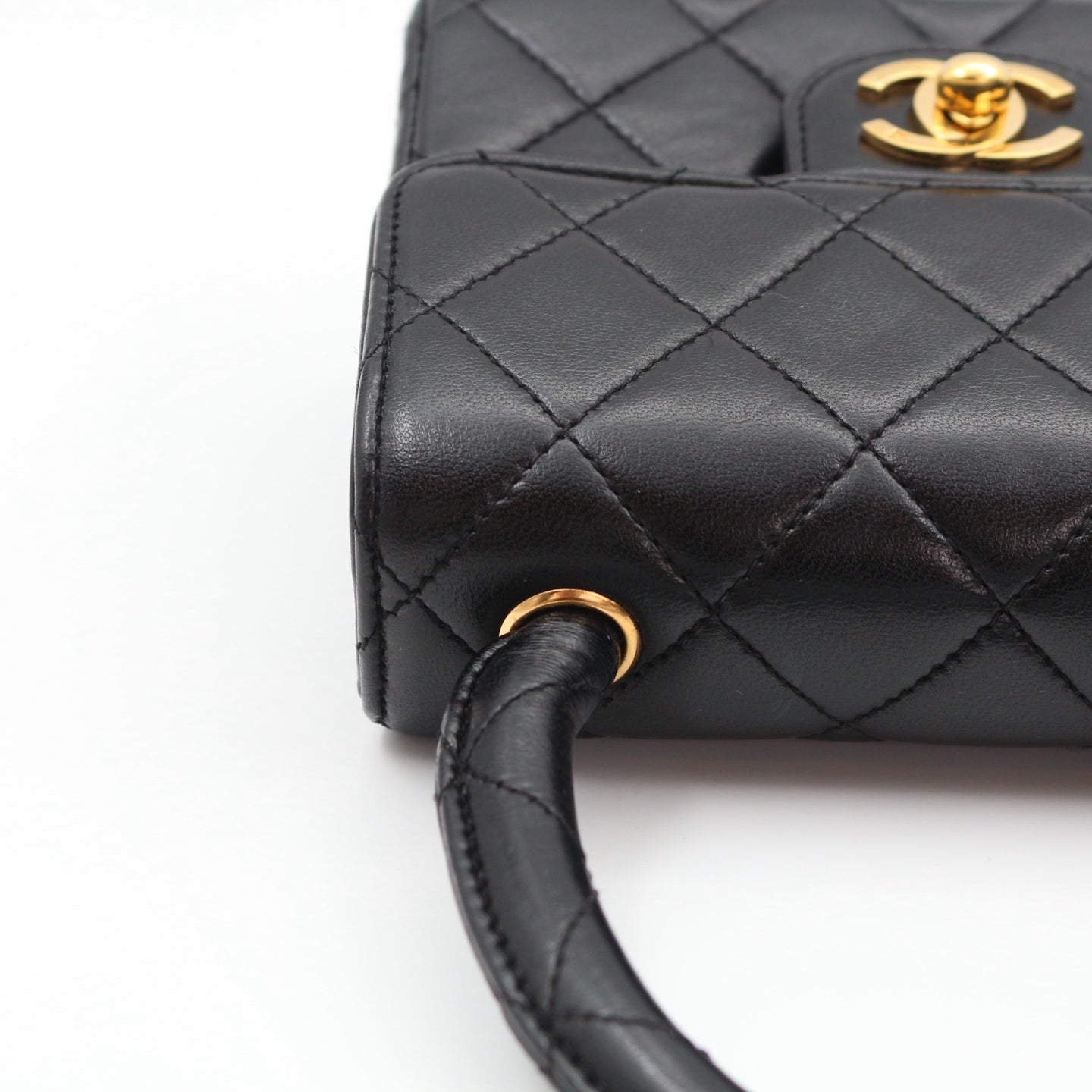CHANEL Black Lambskin Classic Single Flap Twin Bags[Used]