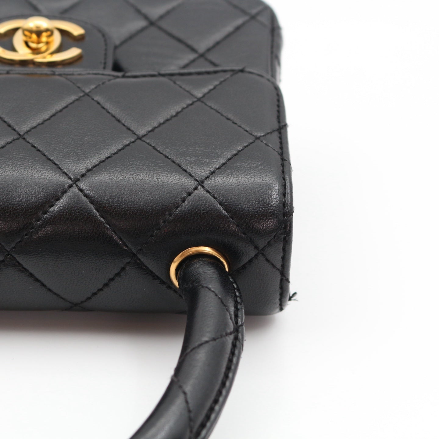 CHANEL Black Lambskin Classic Single Flap Twin Bags[Used]