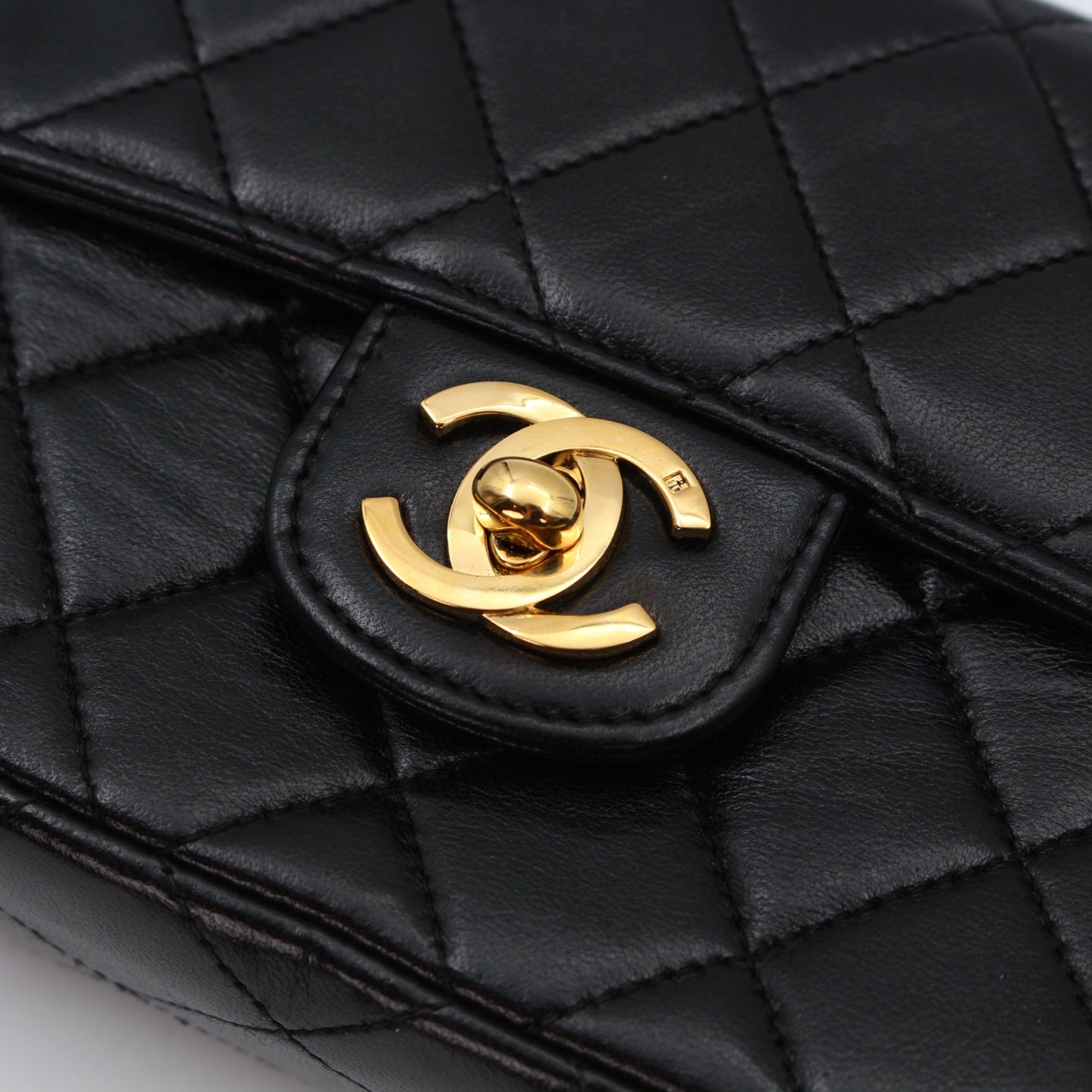 CHANEL Black Lambskin Classic Single Flap Twin Bags[Used]